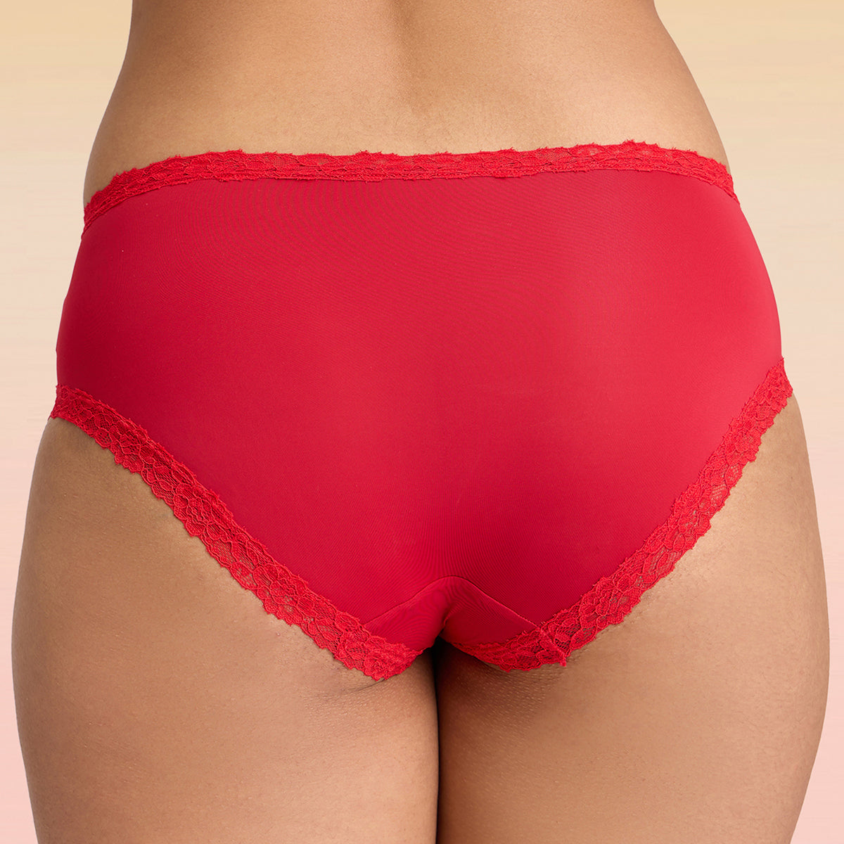 Lola & Mae C.O.A.T Pack of 1 Microfiber Hipster Panty-LMP1030-Cherry