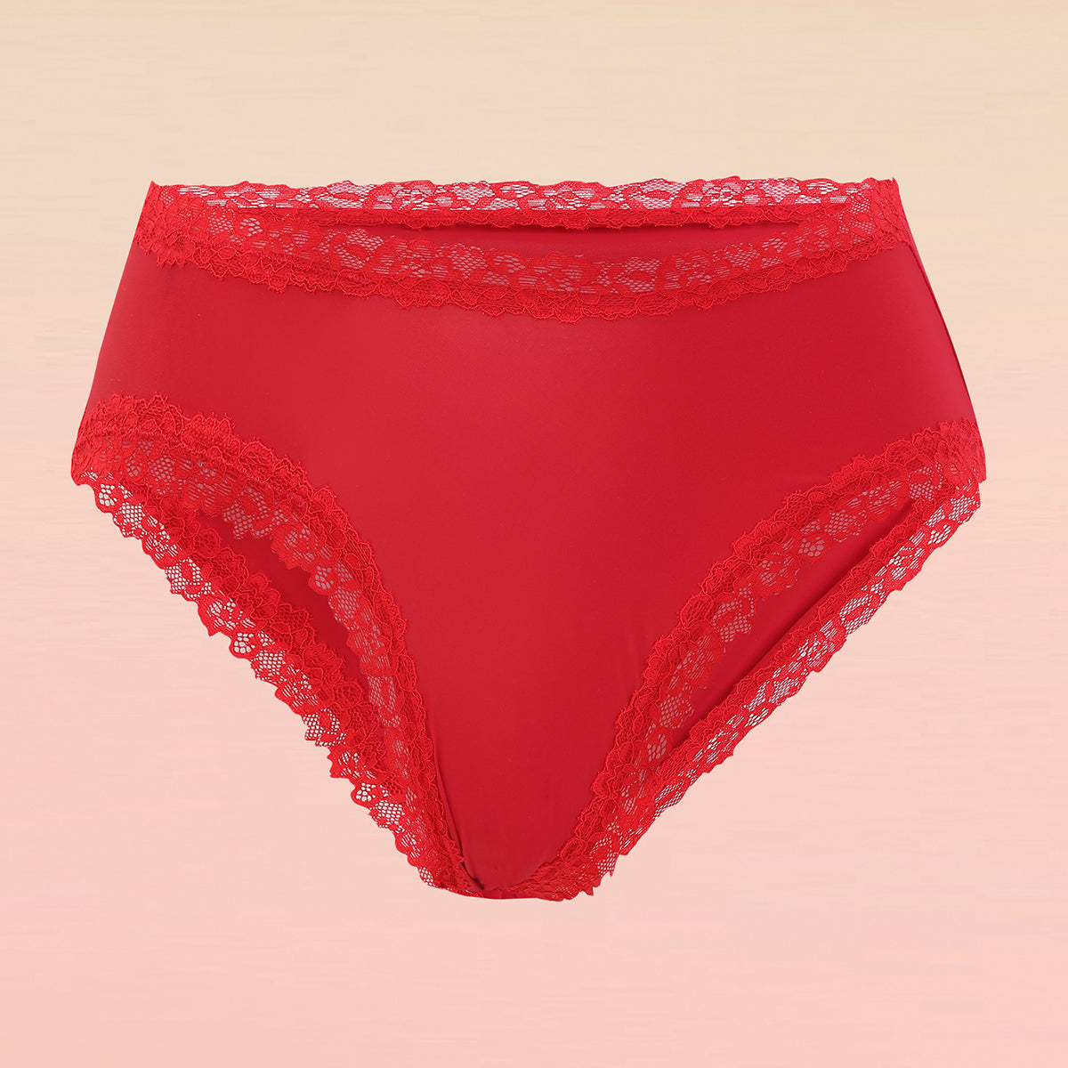 Lola & Mae C.O.A.T Pack of 1 Microfiber Hipster Panty-LMP1030-Cherry