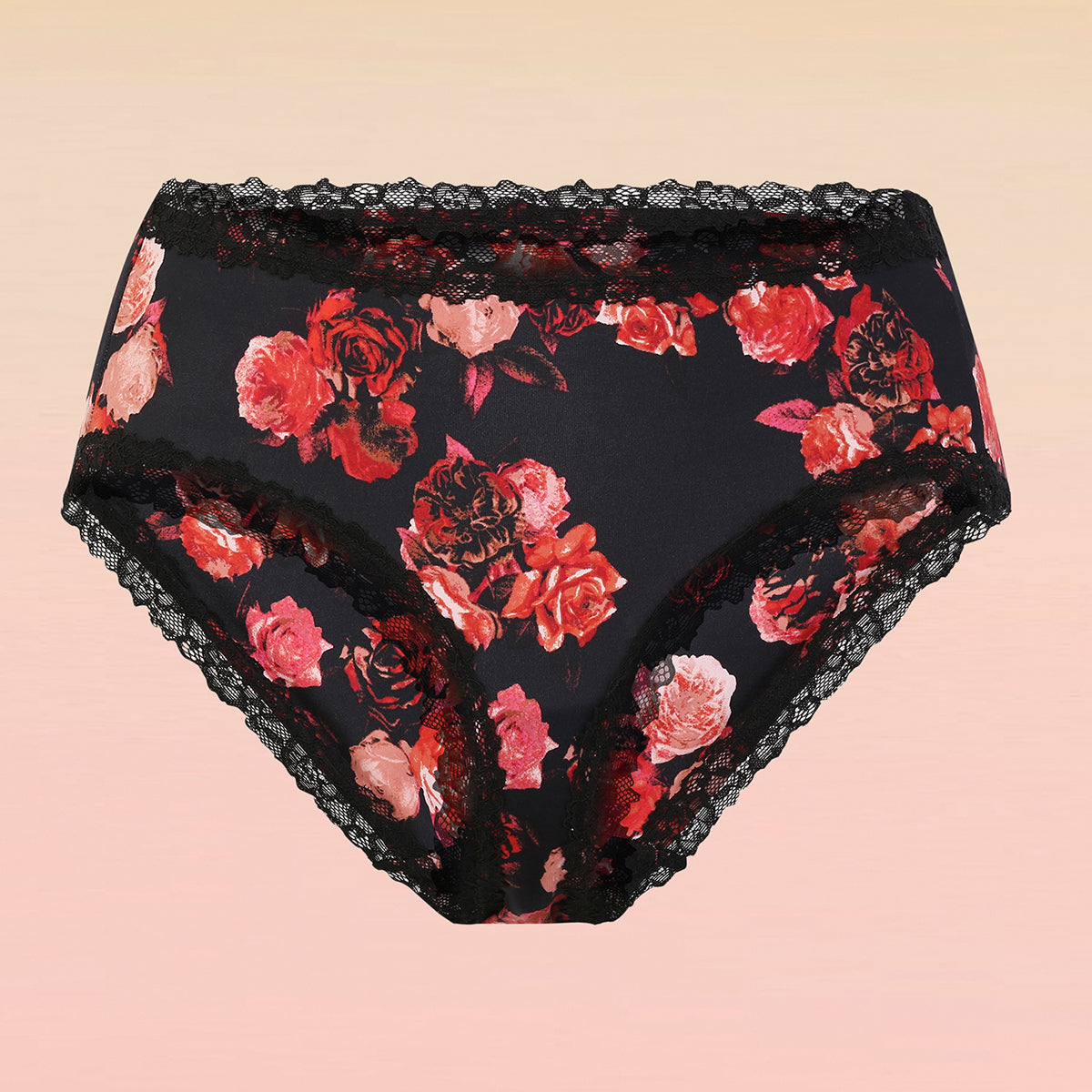 Lola & Mae C.O.A.T Pack of 1 Printed Microfiber Hipster Panty-LMP1030-Rose