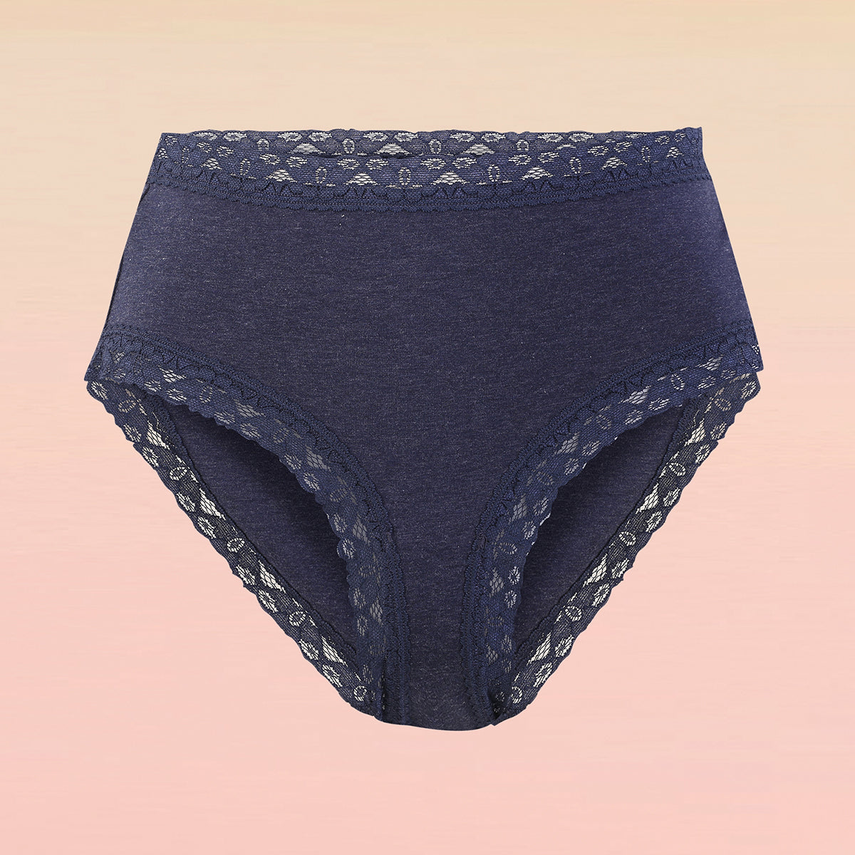 Lola & Mae C.O.A.T Pack of 1  Cotton Hipster Panty-LMP1031-Dark Blue