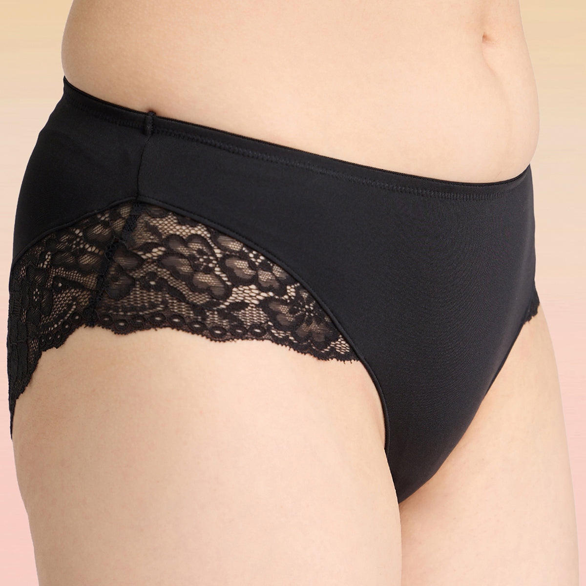 Lola & Mae C.O.A.T Pack of 1 Microfiber Hipster Panty-LMP1032-Black