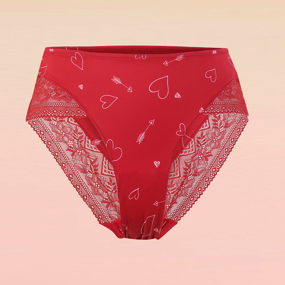 Lola & Mae C.O.A.T Pack of 1 Printed Microfiber Hipster Panty-LMP1032-Maroon