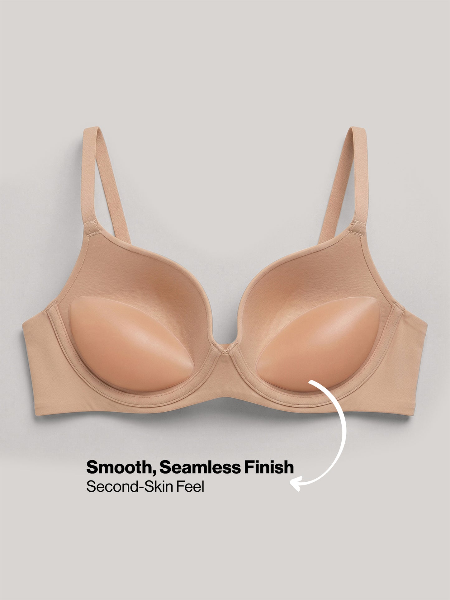Pushup inserts a Pack of 1 pair NYA006-Nude