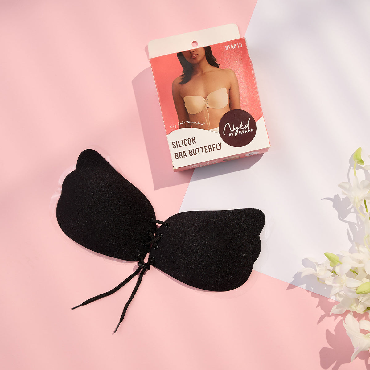 Silicone bra Butterfly-NYA010 Black