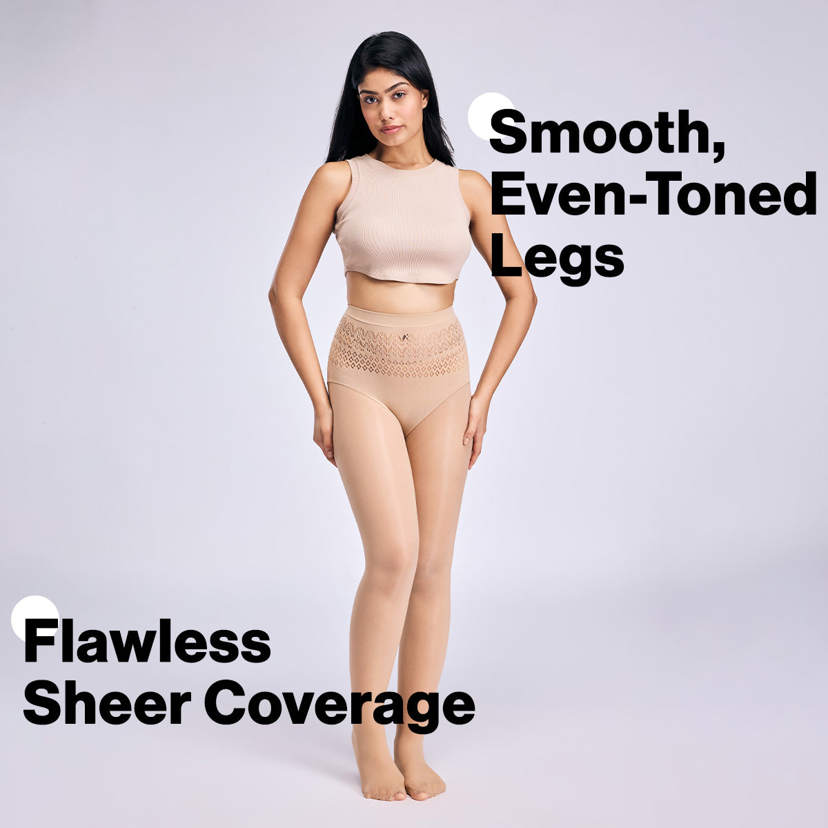 Nykd By Nykaa Ultra Light Anti-Roll Sheer Stockings NYA053 Skin