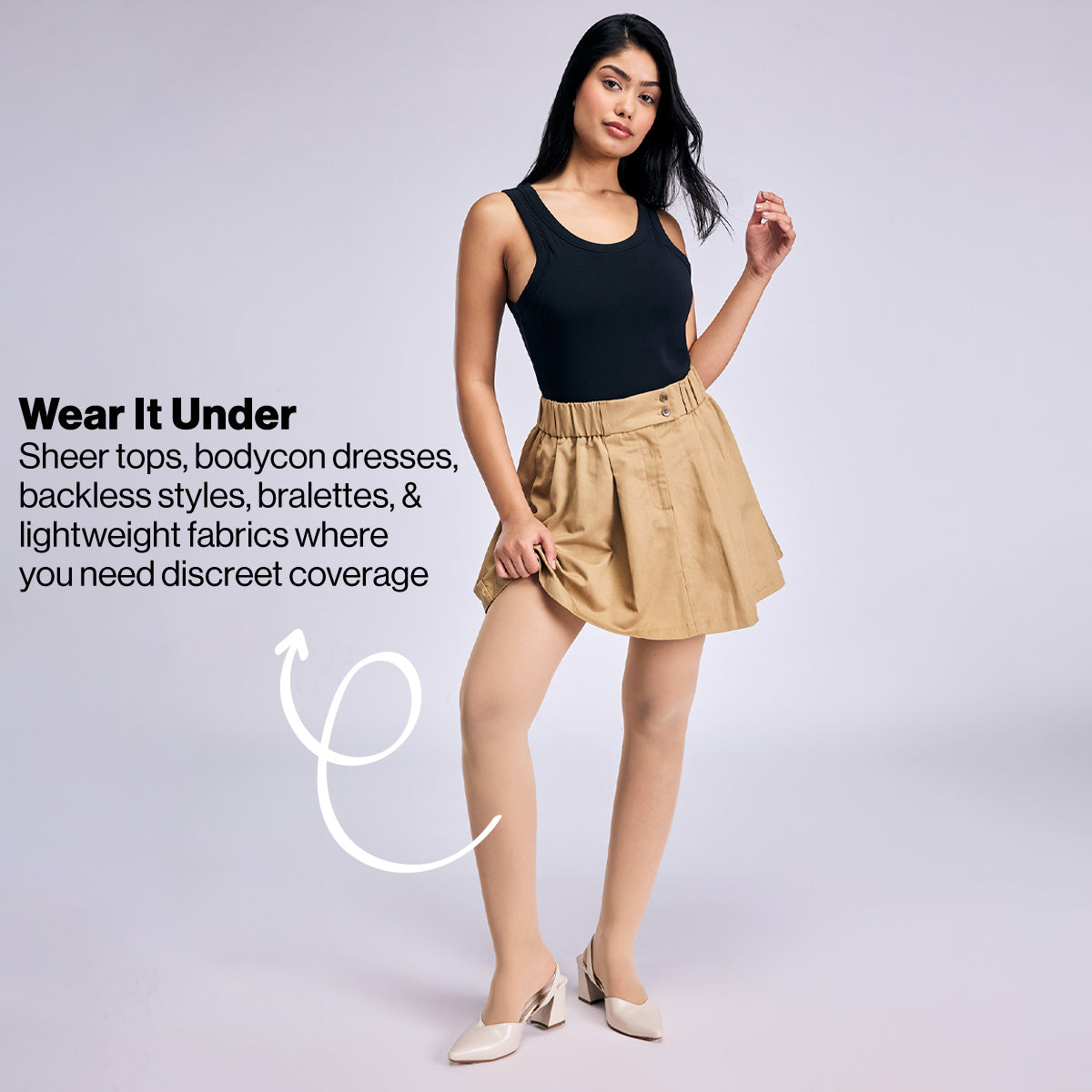 Nykd By Nykaa Ultra Light Anti-Roll Sheer Stockings NYA053 Skin