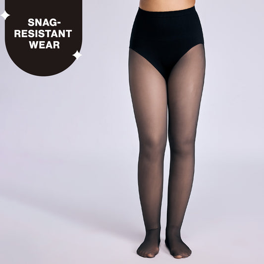 Nykd By Nykaa Fur Lined Sheer Effect Thermal Stockings NYA054 Black