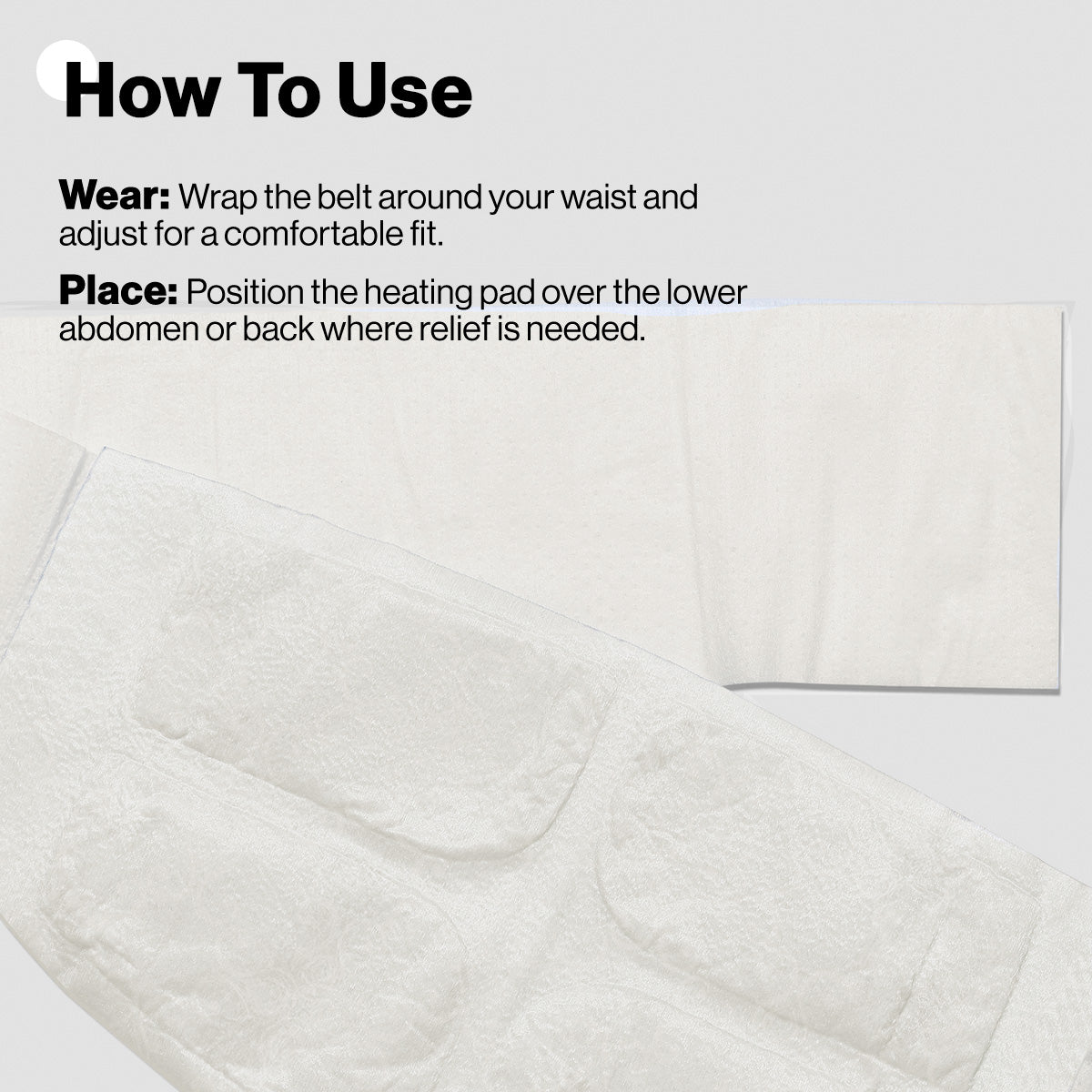 Nykd By Nykaa Cramp Relief And Comfort Heat Belt NYA058 White