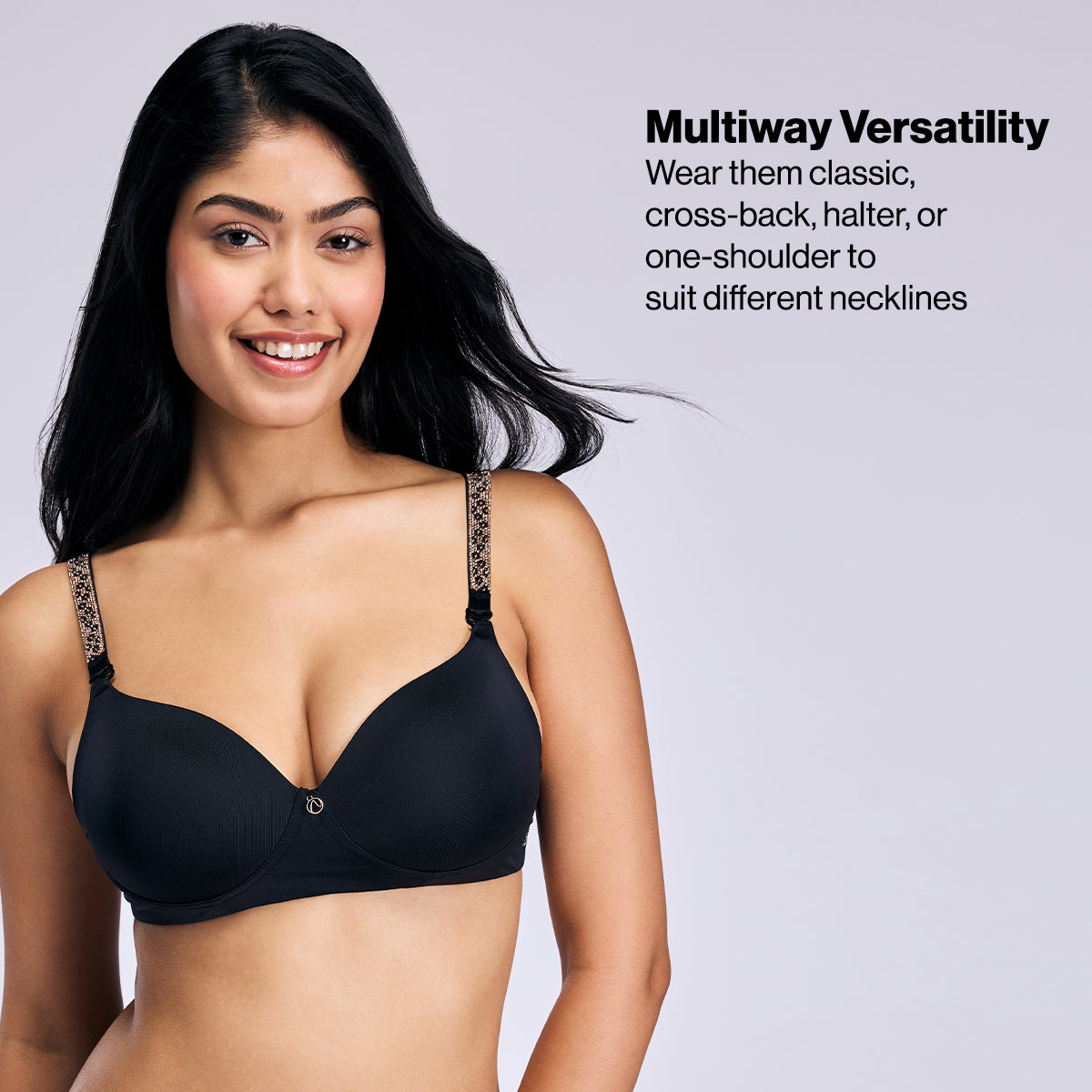 Nykd By Nykaa Multiway Detachable Glam Straps NYA060 Black