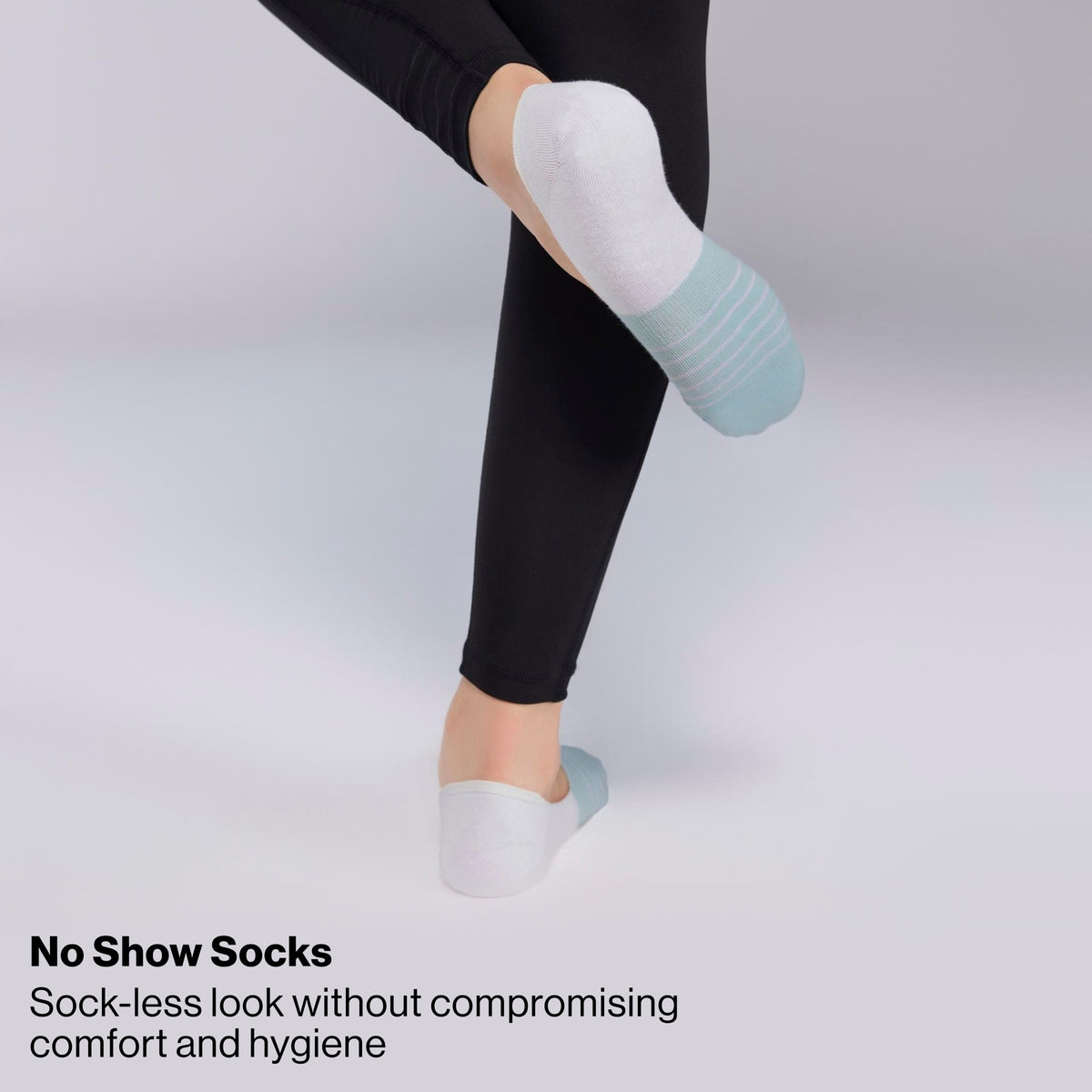 Nykd by Nykaa  Seamless No-Show Breathable Cotton Invisible Ankle Socks Pack of 3 for Loafers & Sneakers NYA070 Lavender Mint Green Sky Blue