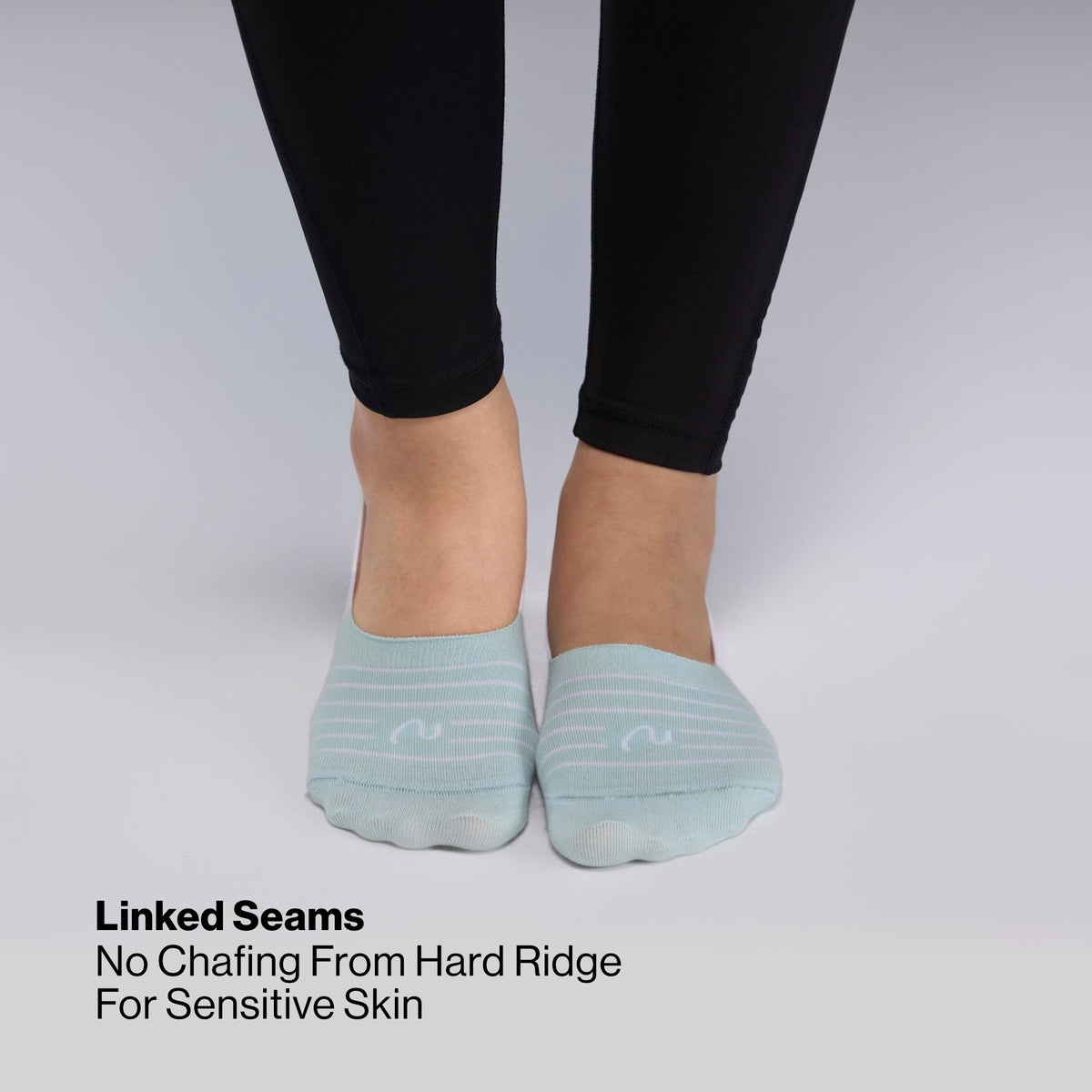 Nykd by Nykaa  Seamless No-Show Breathable Cotton Invisible Ankle Socks Pack of 3 for Loafers & Sneakers NYA070 Lavender Mint Green Sky Blue