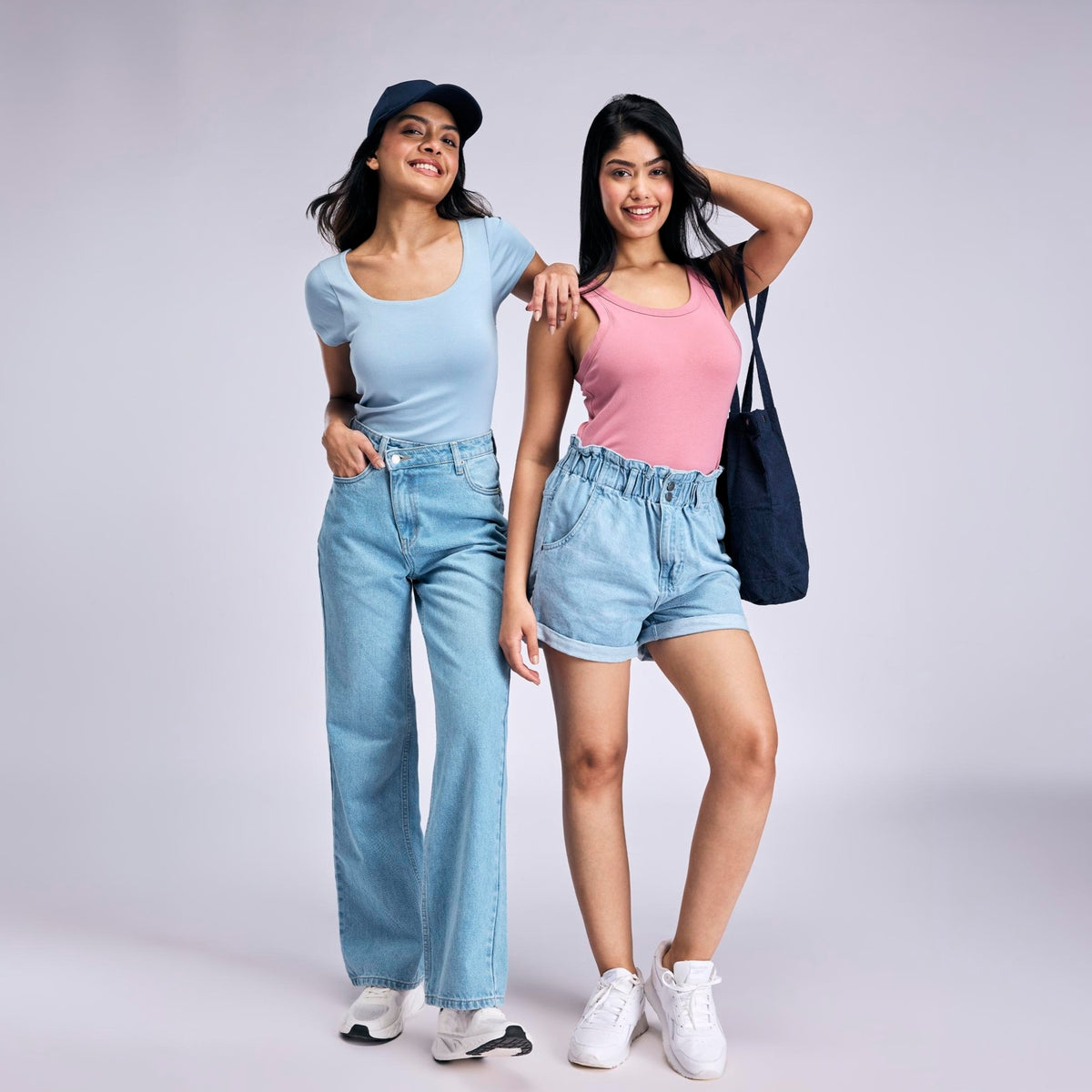 Nykd By Nykaa Inbuilt Bra Top in Cotton Stretch Rib NYAT507 Pink