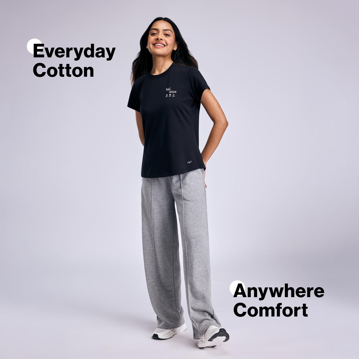 Nykd By Nykaa Breathe Cotton All Purpose Multi-Tasking Tee NYAT513 Black