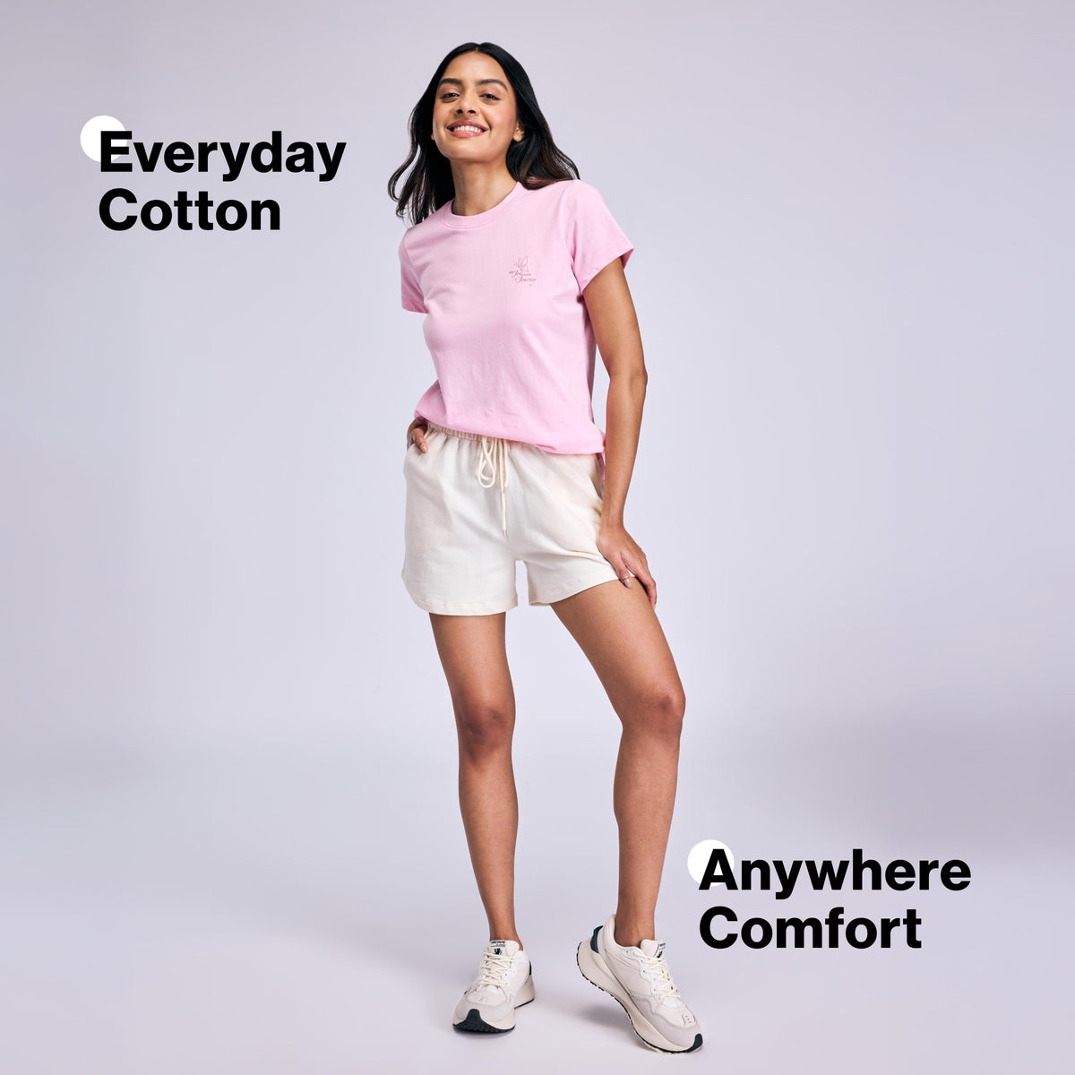 Nykd By Nykaa Breathe Cotton All Purpose Multi-Tasking Tee NYAT513 Pink