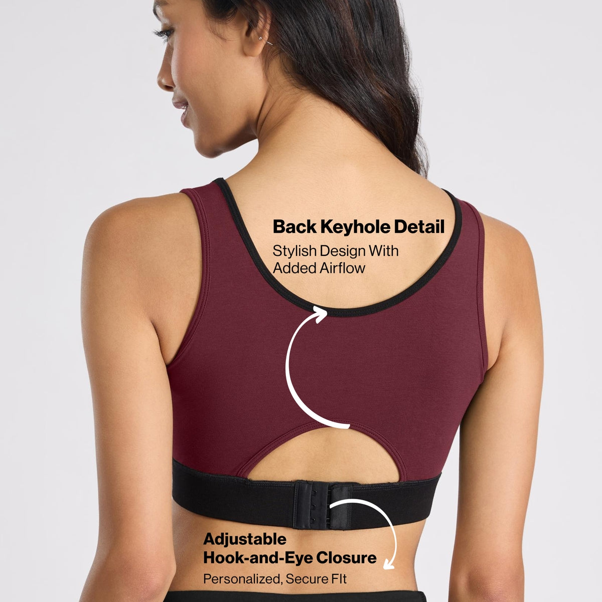 Nykd By Nykaa Mid Impact Everyday Cotton Racerback Sports Bra with Removable Cups NYK904 Fig