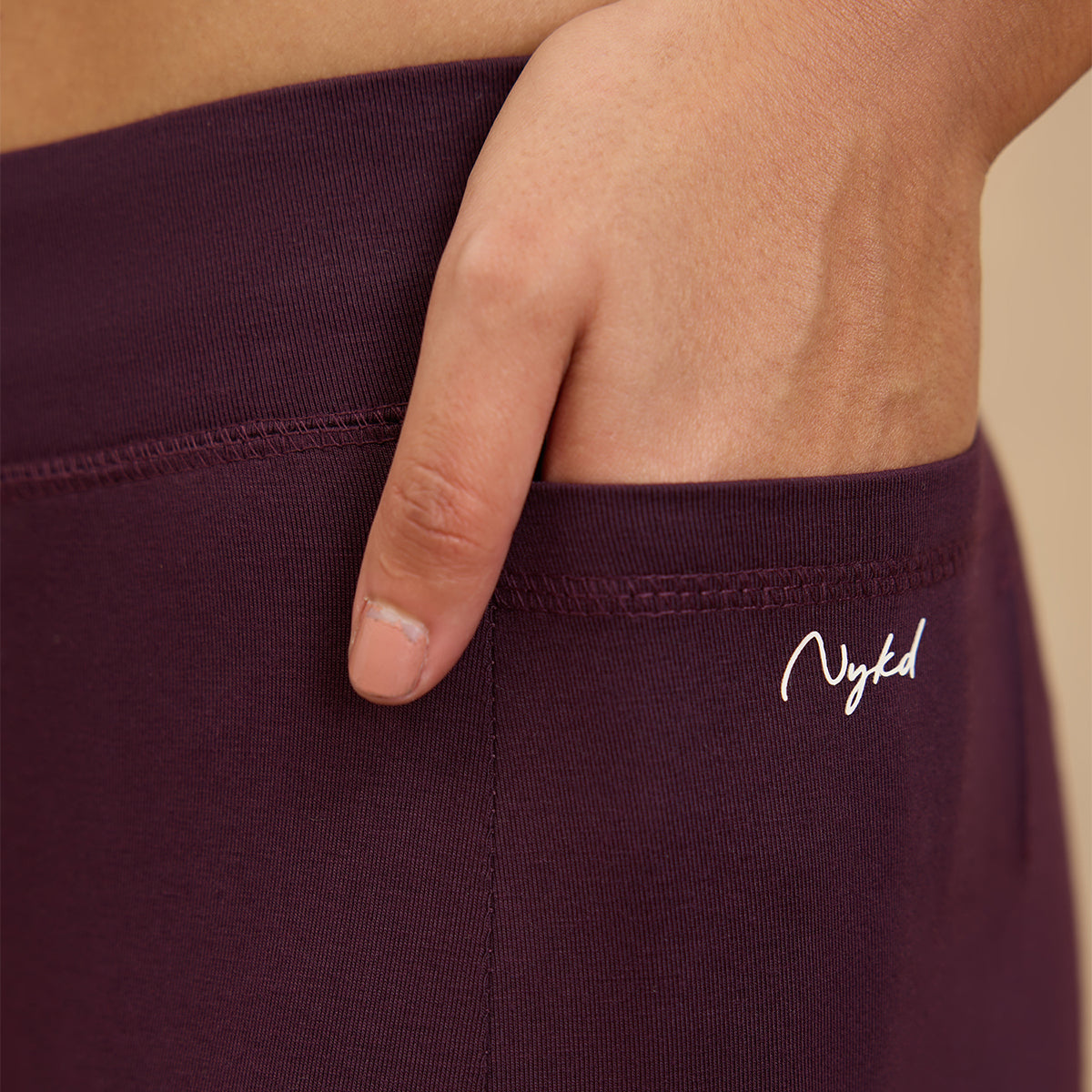 Comfort Leggings with Pockets! -NYAT401-Grape