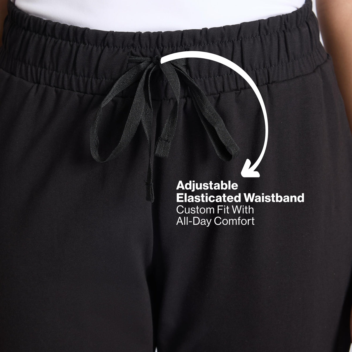 Nykd By Nykaa Ultimate Cotton Travel Pants- Relaxed Fit with Spill-Safe Zip Pockets NYAT502 Jet Black