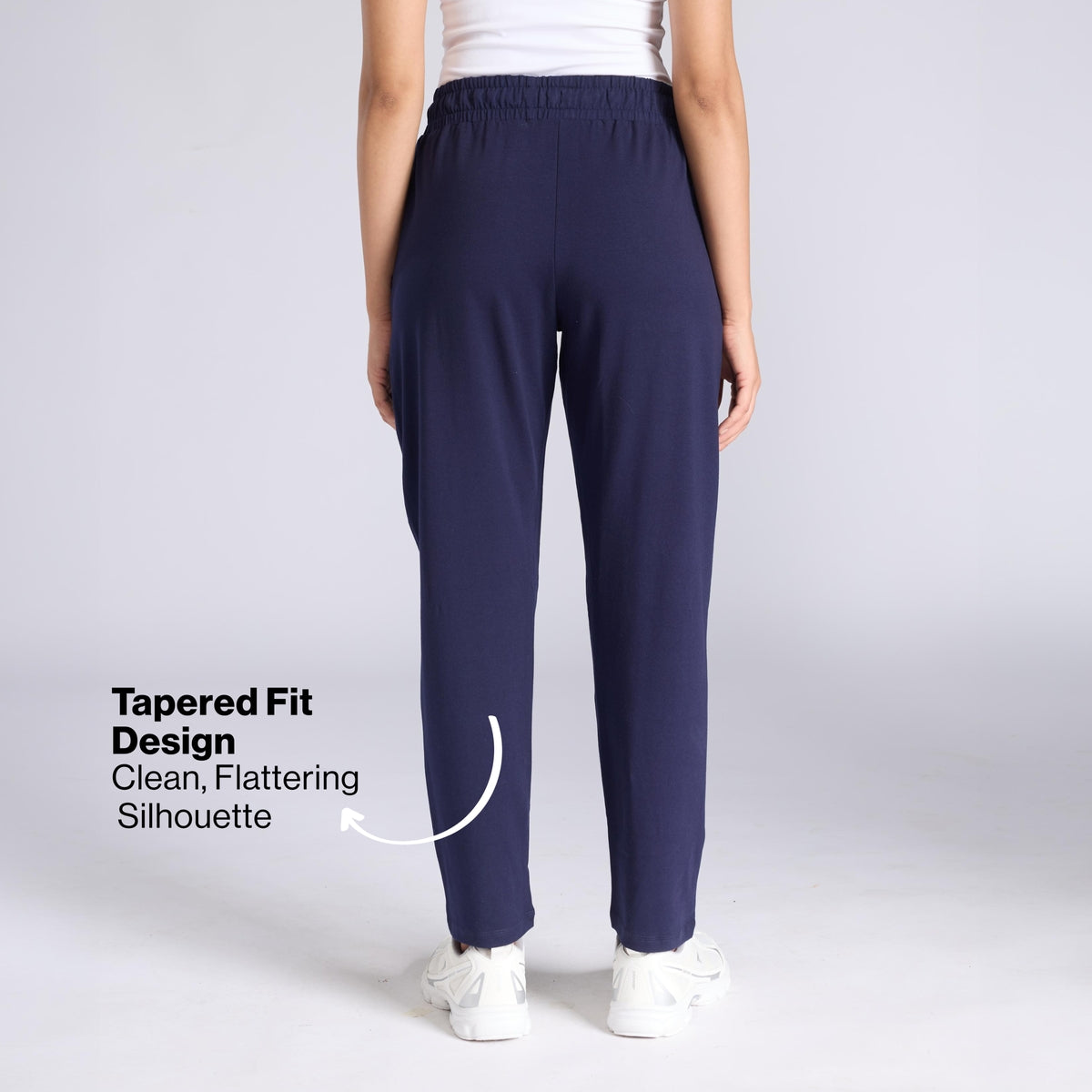 Ultimate Cotton Travel Pants- Relaxed Fit with Spill-Safe Zip Pockets NYAT502 Navy