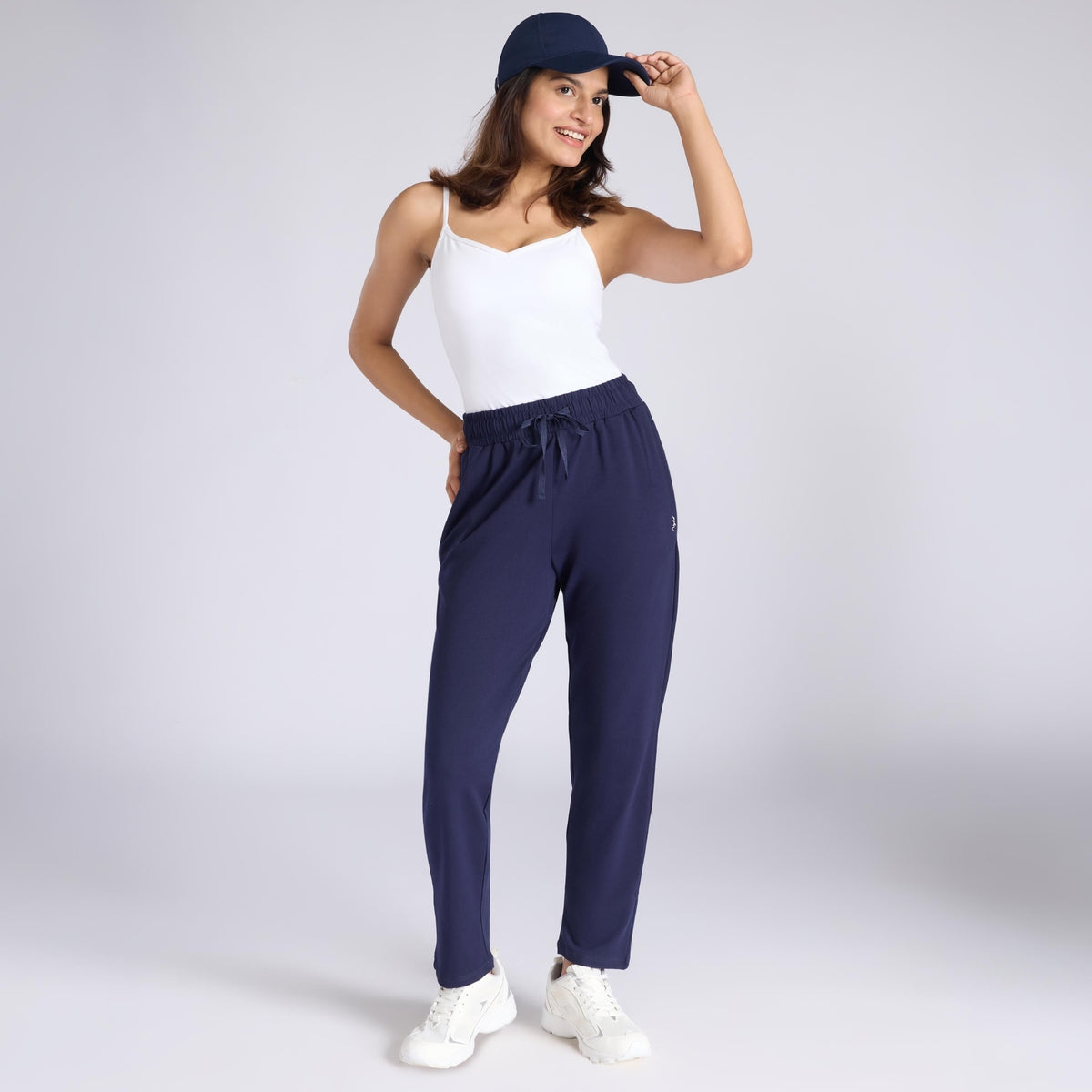 Ultimate Cotton Travel Pants- Relaxed Fit with Spill-Safe Zip Pockets NYAT502 Navy