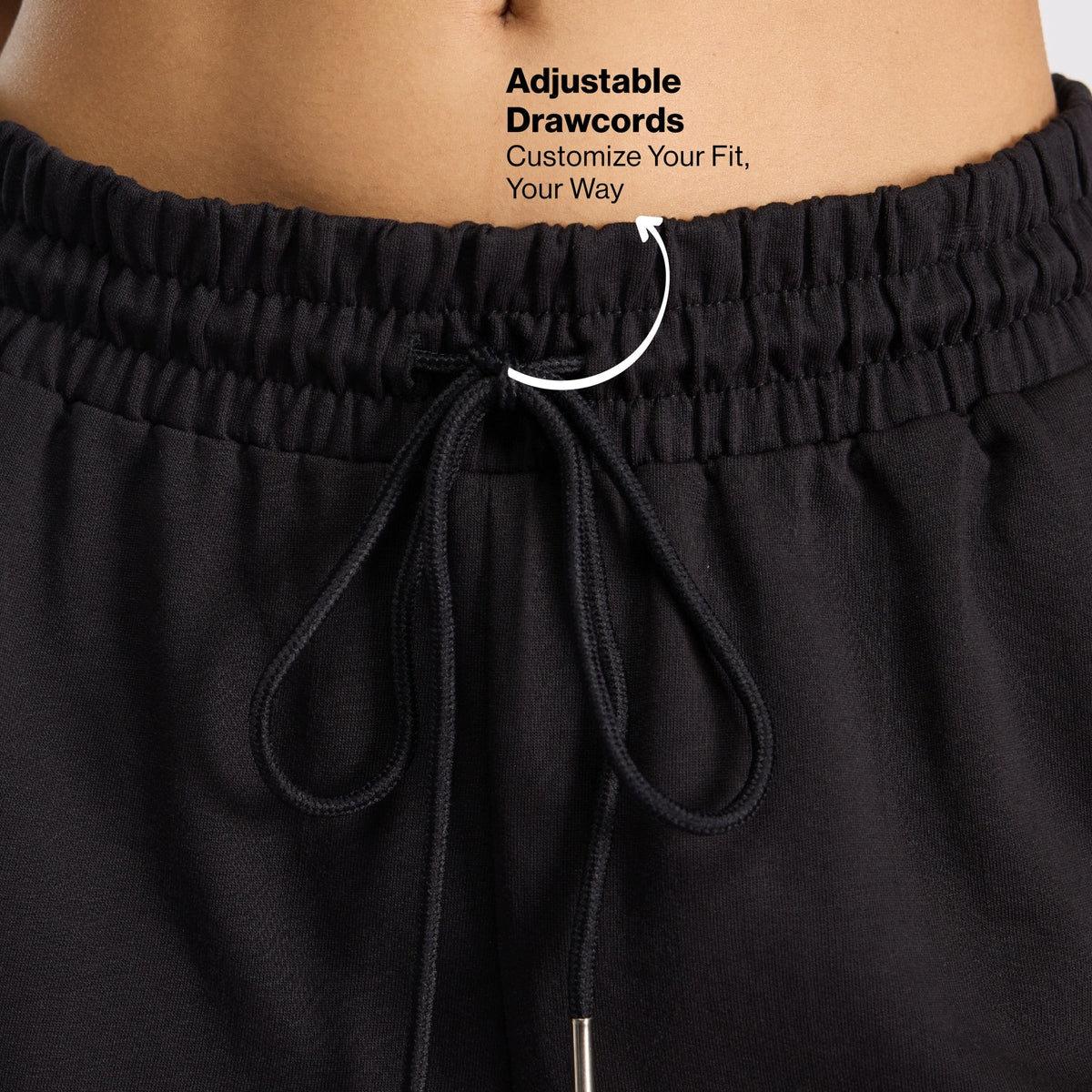 Nykd By Nykaa Summer Essential Cotton Relaxed Fit Shorts with Pockets-NYAT504-Jet Black
