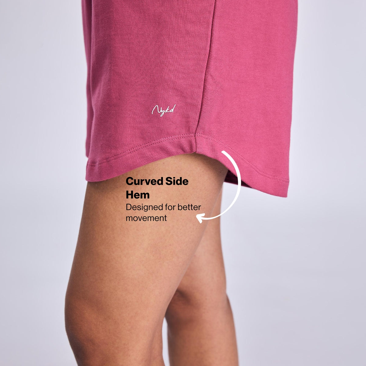 Nykd By Nykaa Summer Essential Cotton Relaxed Fit Shorts with Pockets NYAT504 Grape