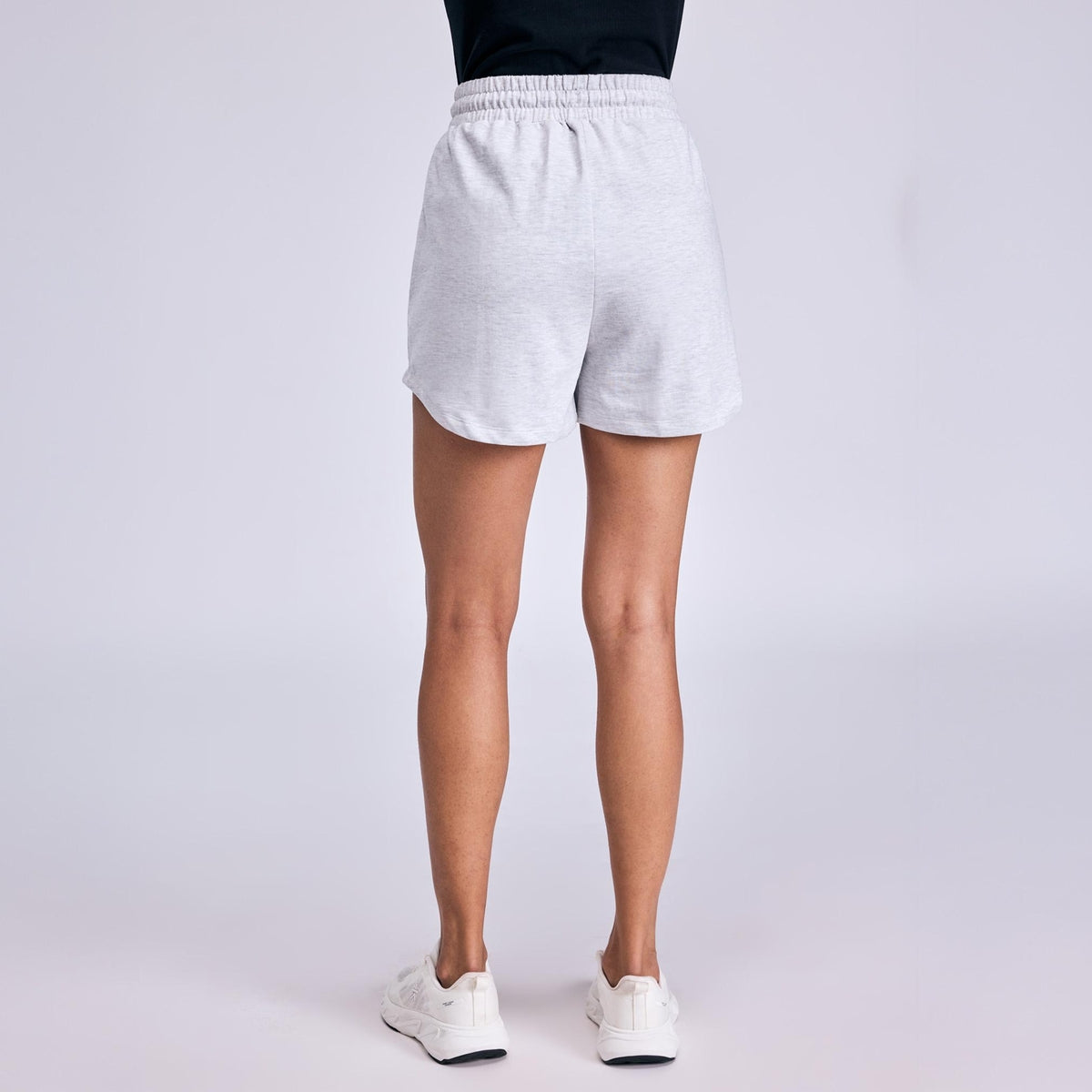 Nykd By Nykaa Summer Essential Cotton Relaxed Fit Shorts with Pockets NYAT504 Grey Melange