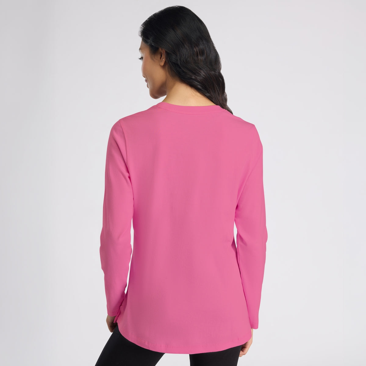 Cotton Full Sleeve Tee with Relaxed Fit for Yoga, Travel & Everyday NYAT517 Malaga