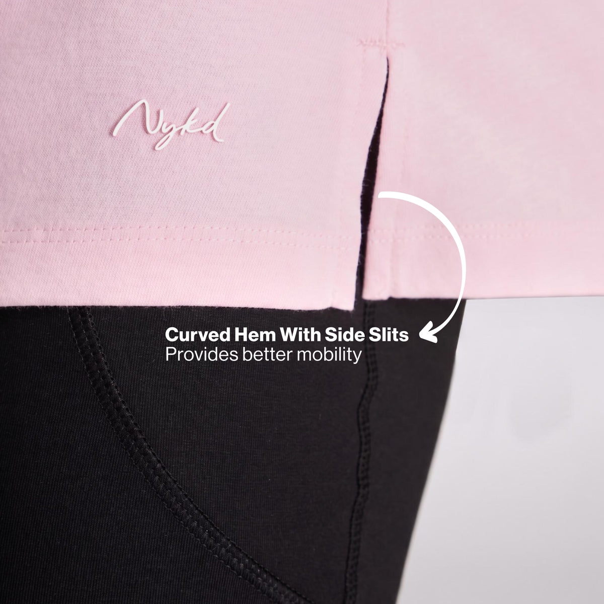 Cotton Full Sleeve Tee with Relaxed Fit for Yoga, Travel & Everyday NYAT517 Mauve