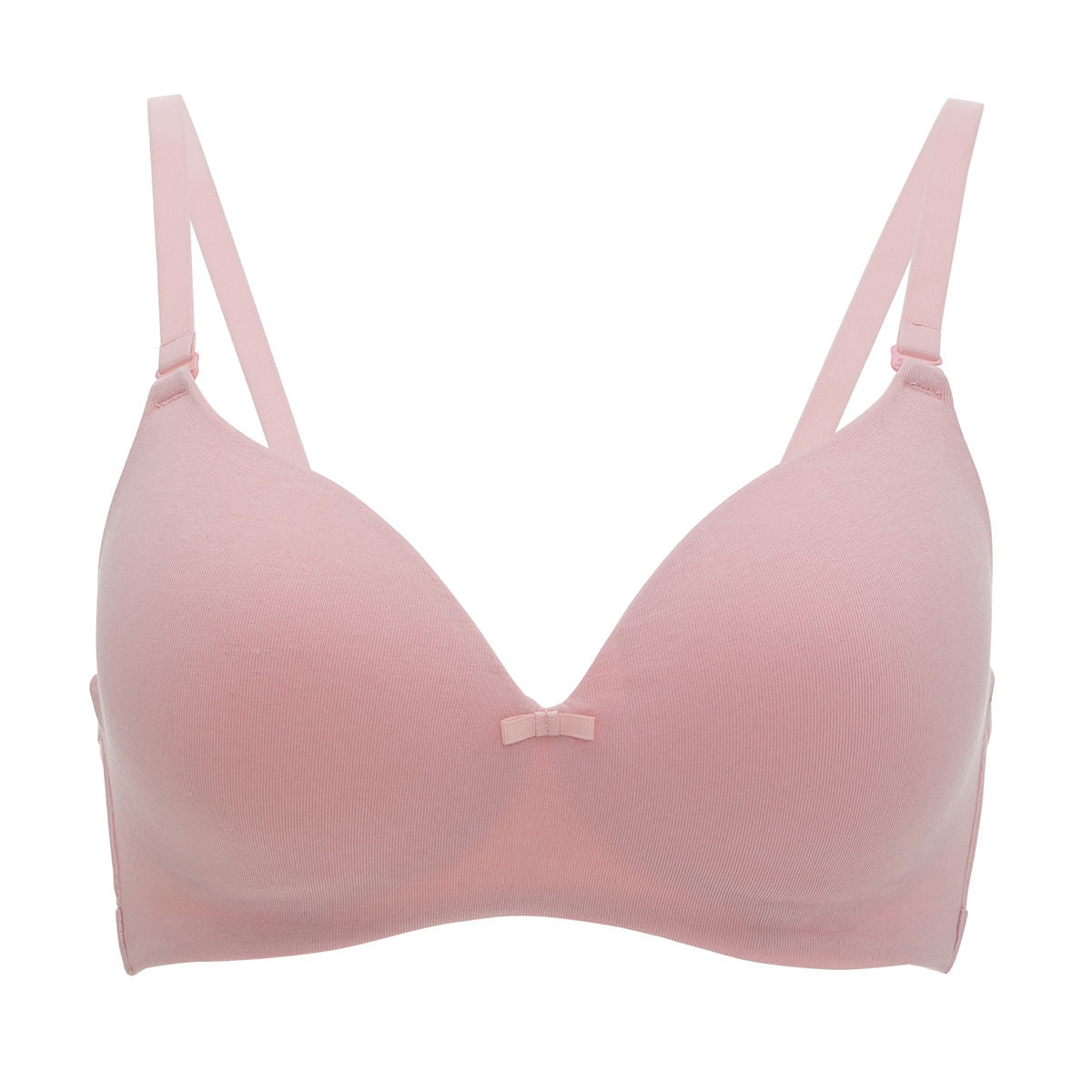 Breathe Cotton Padded wireless T-shirt bra 3/4th coverage-NYB002-Pink