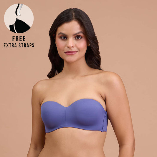 Nykd By Nykaa The Ultimate Multiway Strapless Padded Wired Bra NYB027 D.Purple