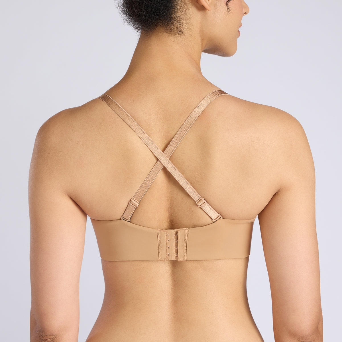 The Ultimate Multiway Luxe Satin Strapless Padded Wired Bra NYB027 Satin Tan
