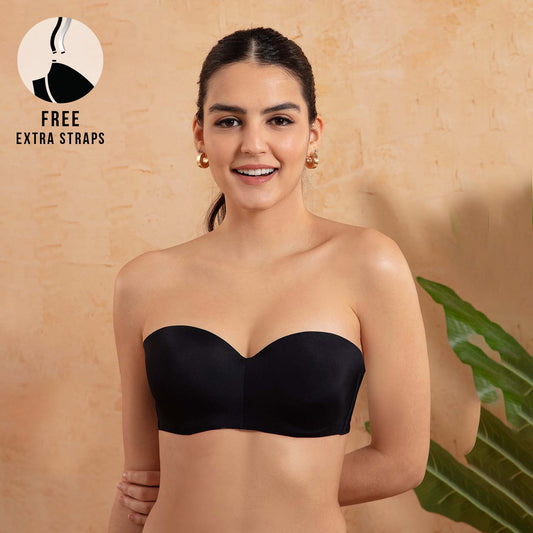 Nykd By Nykaa The Ultimate Multiway Strapless Padded Wired Bra NYB027 Black