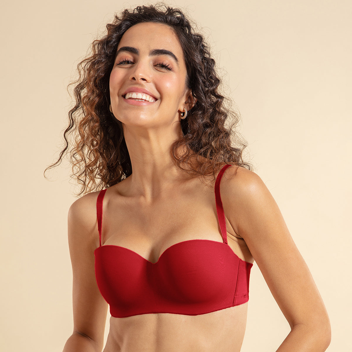 Nykd By Nykaa The Ultimate Multiway Strapless Padded Wired Bra NYB027 Red