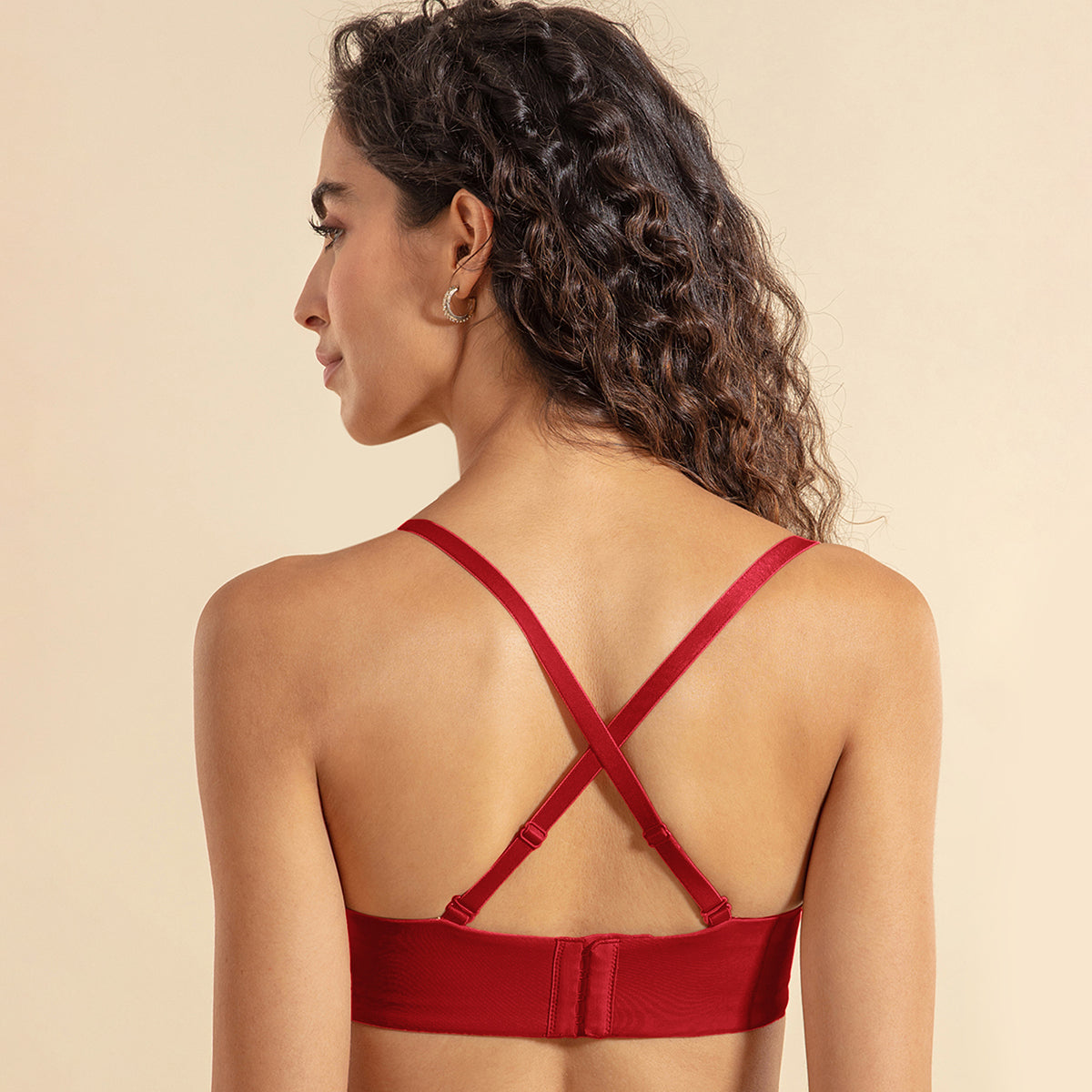 Nykd By Nykaa The Ultimate Multiway Strapless Padded Wired Bra NYB027 Red