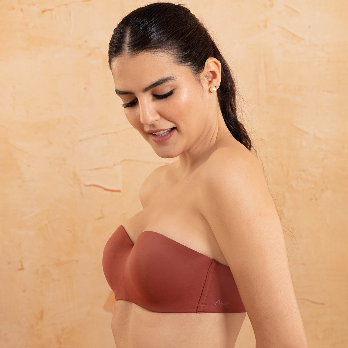 Nykd By Nykaa The Ultimate Multiway Strapless Padded Wired Bra NYB027 Rust