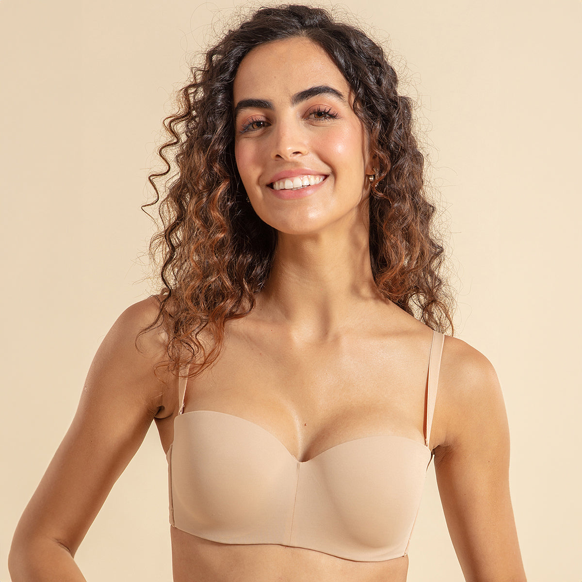 Nykd By Nykaa The Ultimate Multiway Strapless Padded Wired Bra NYB027 Sand