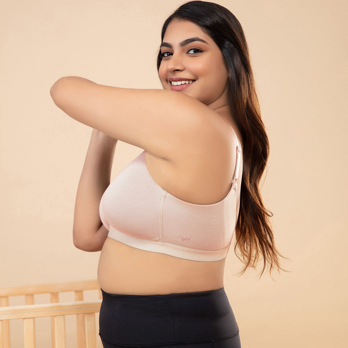 Comfy Maternity Bra-NYB032-Nude