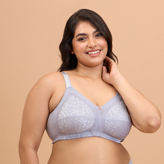 Ultimate Shape and Support No Bulge Bra-Lace NYB033-M Blue