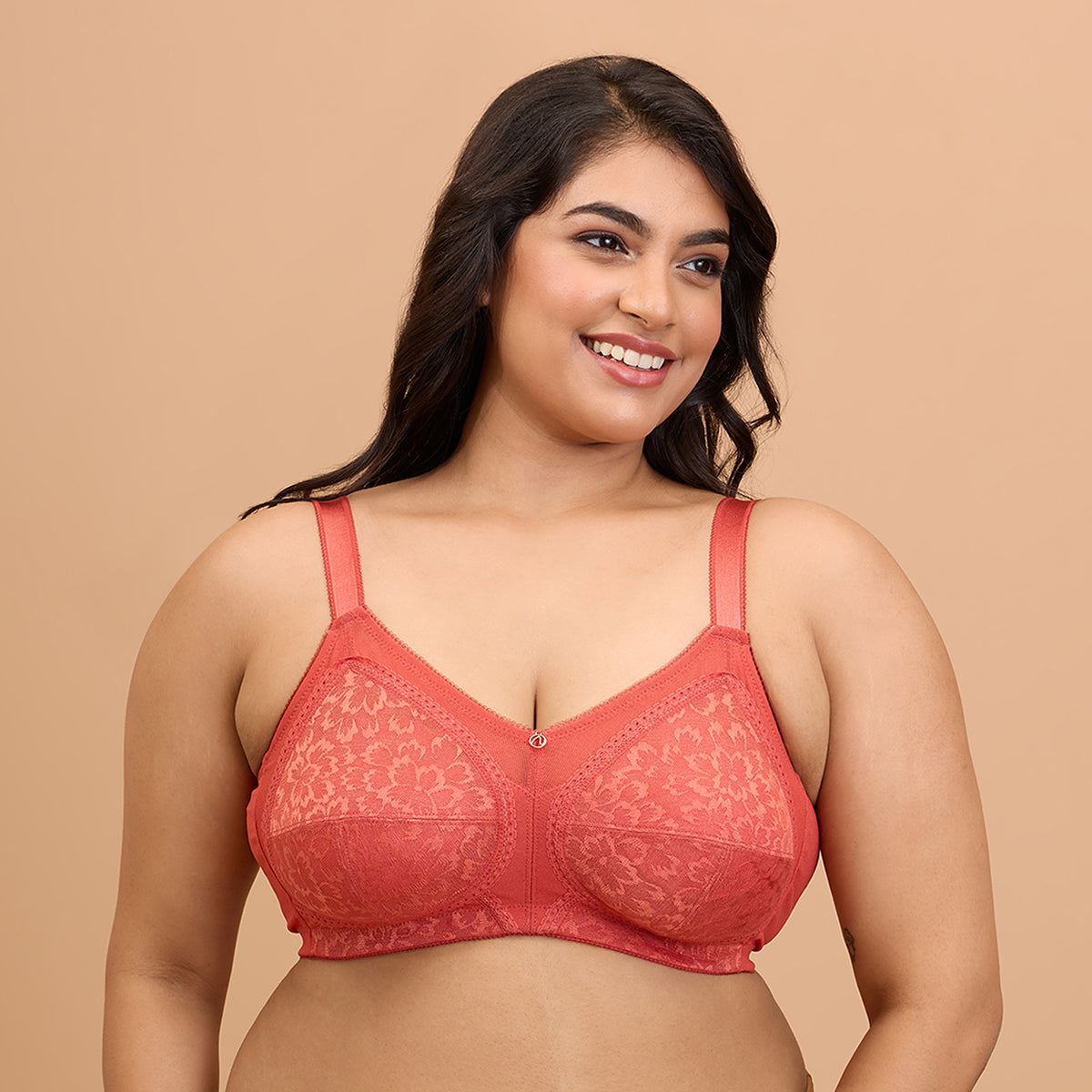 Ultimate Shape and Support No Bulge Bra-Lace NYB033-Red