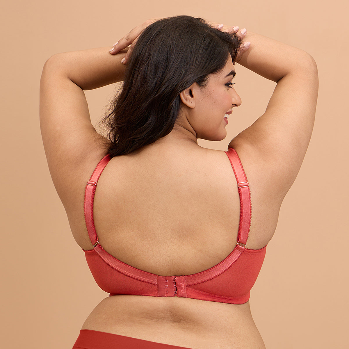 Ultimate Shape and Support No Bulge Bra-Lace NYB033-Red