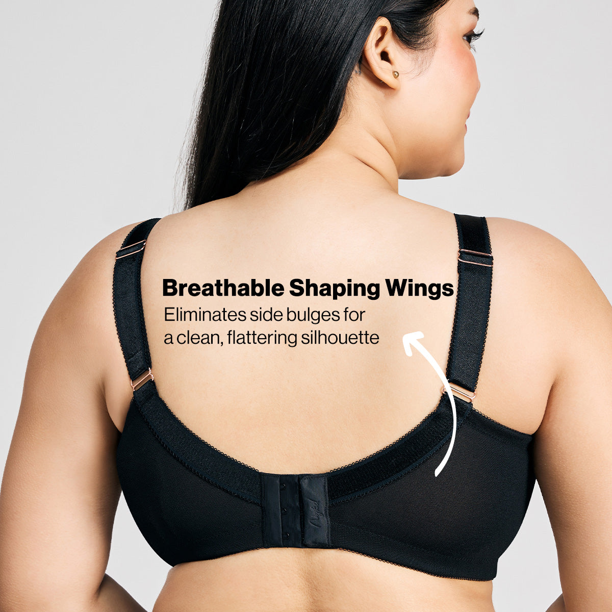 Nykd By Nykaa Ultimate No Bulge, Shape & Support Non Padded Non Wired Lace Bra NYB033 Black