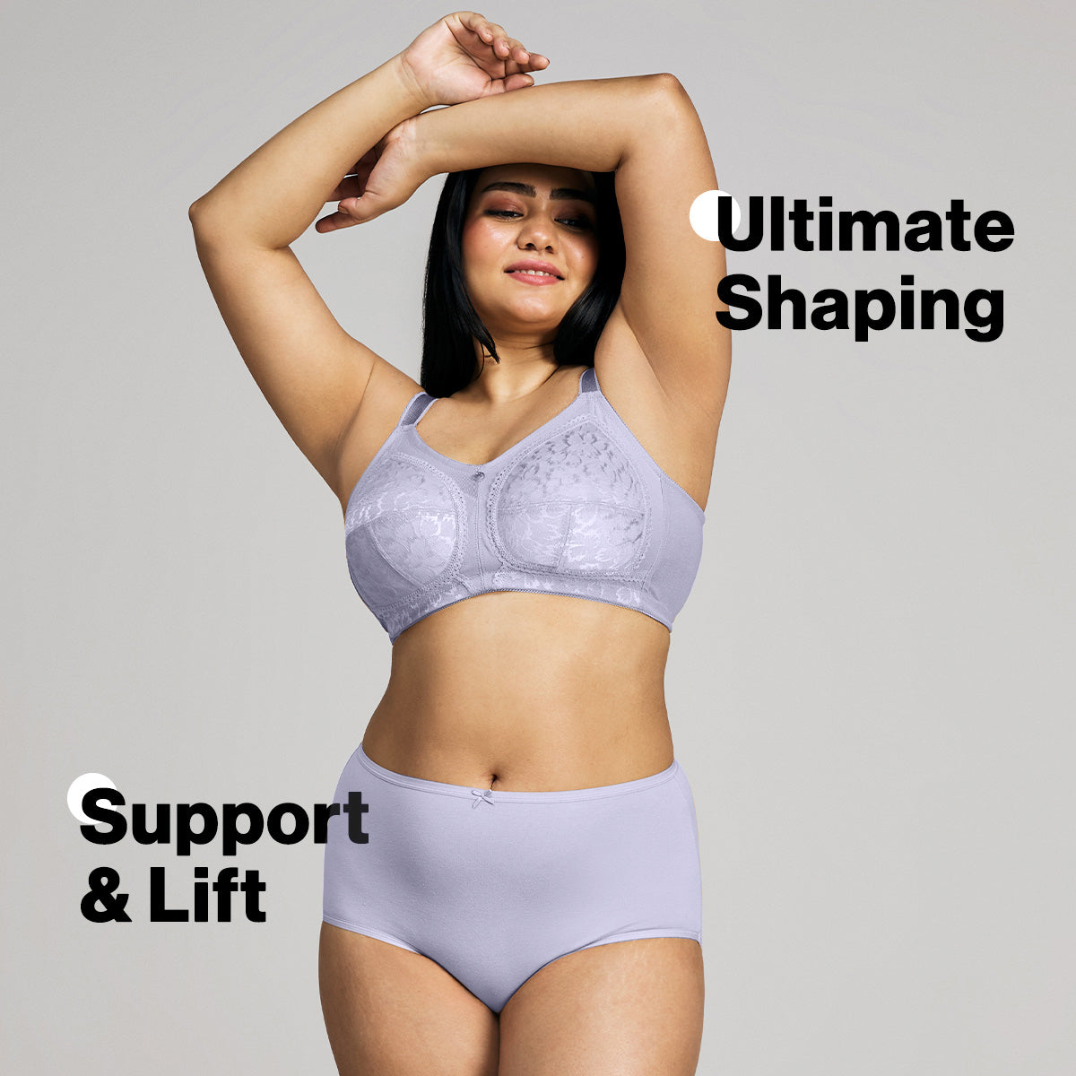 Nykd By Nykaa Ultimate No Bulge, Shape & Support Non Padded Non Wired Lace Bra NYB033 M Blue