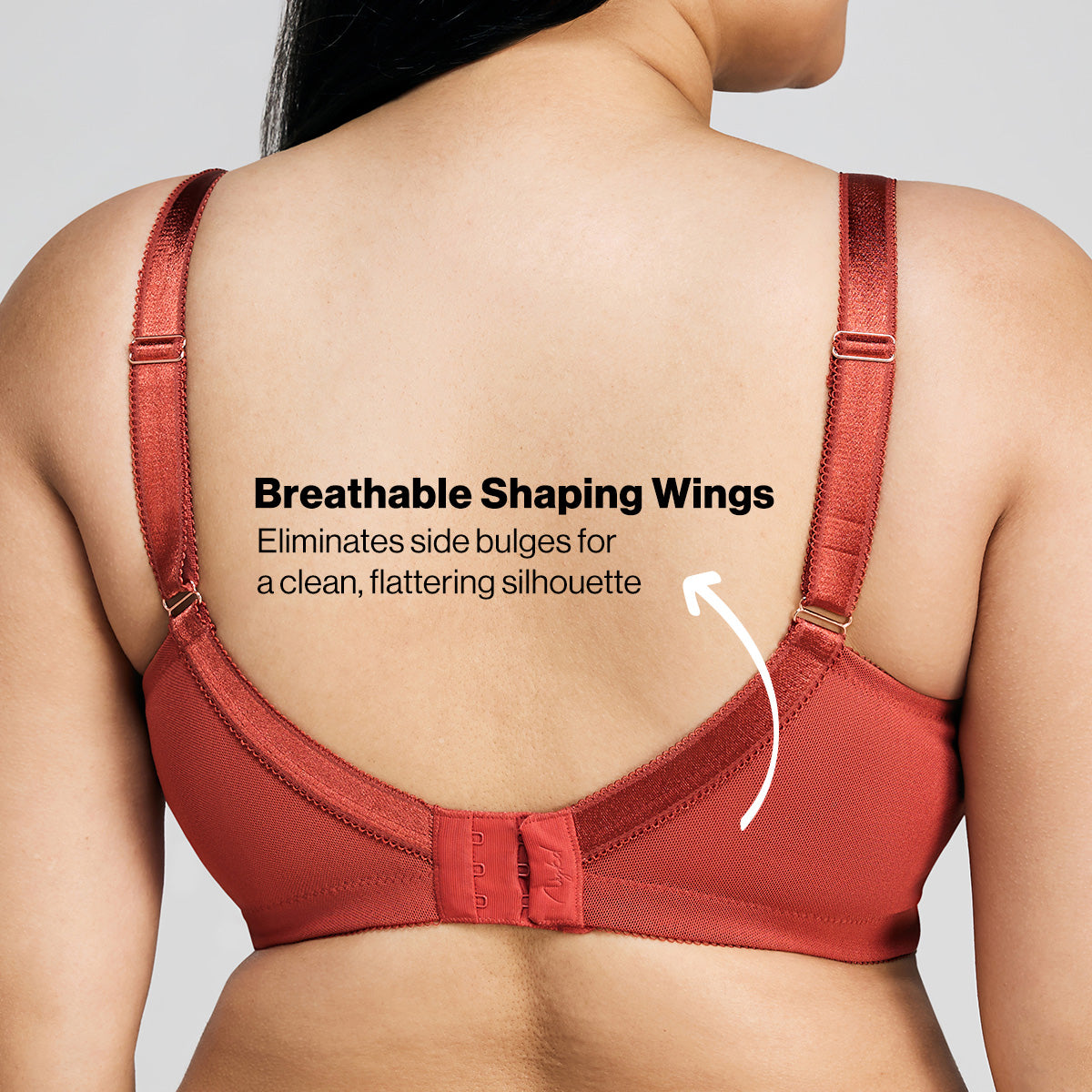 Nykd By Nykaa Ultimate No Bulge, Shape & Support Non Padded Non Wired Lace Bra NYB033 Red
