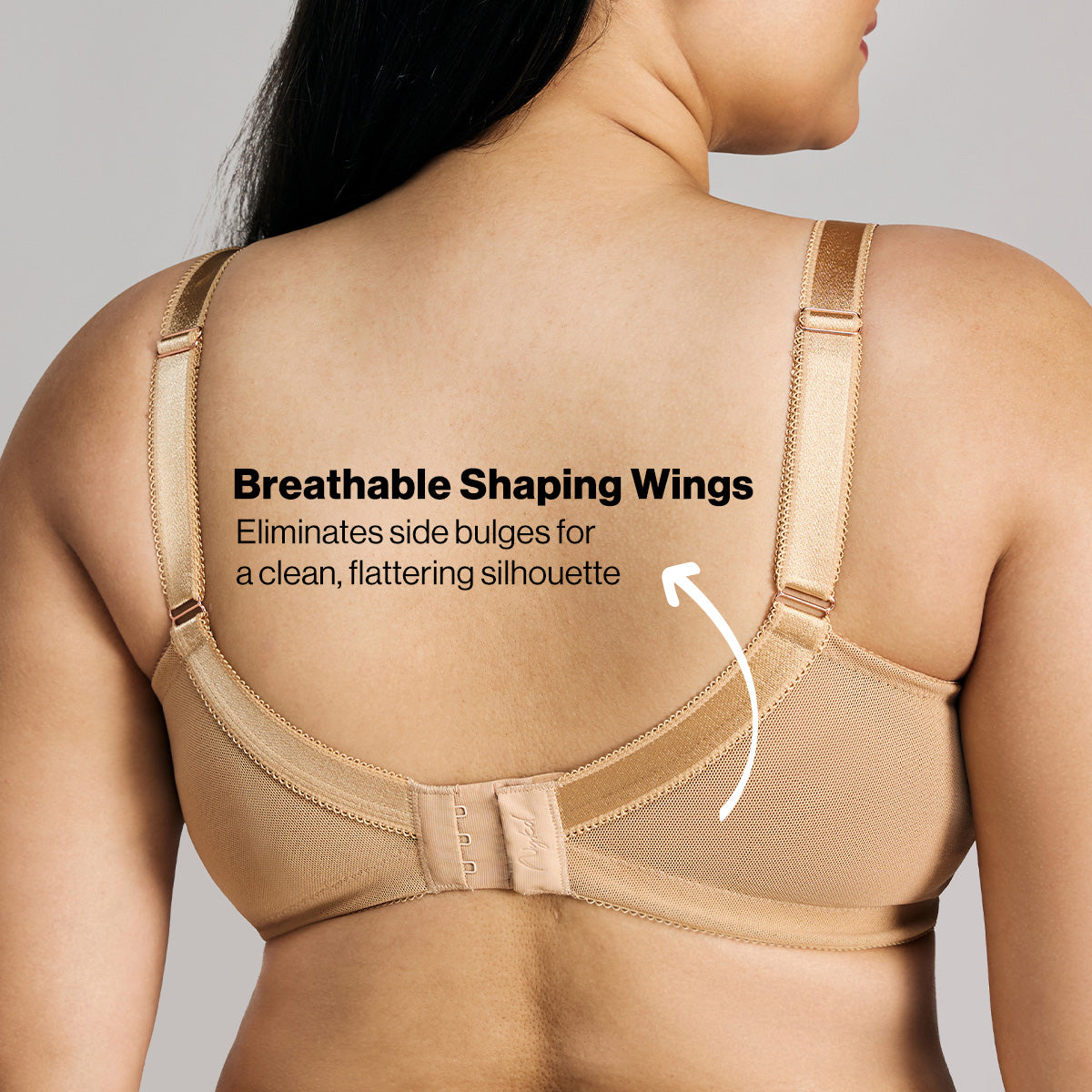 Nykd By Nykaa Ultimate No Bulge, Shape & Support Non Padded Non Wired Lace Bra NYB033 Sand