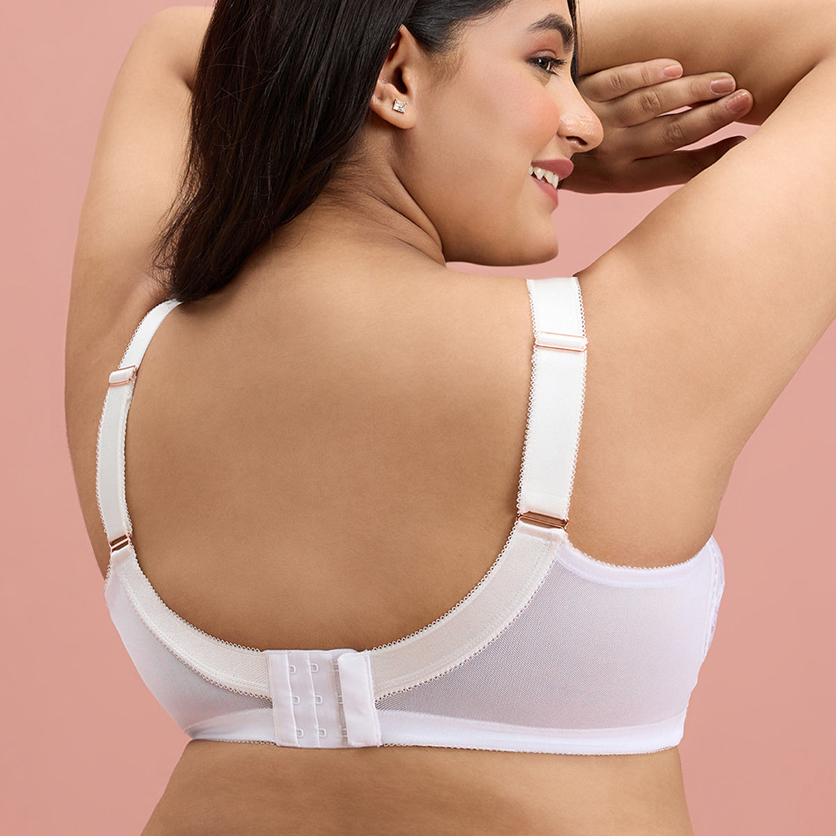 Nykd by Nykaa Ultimate Shape and Support No Bulge Bra-Lace-White-NYB033