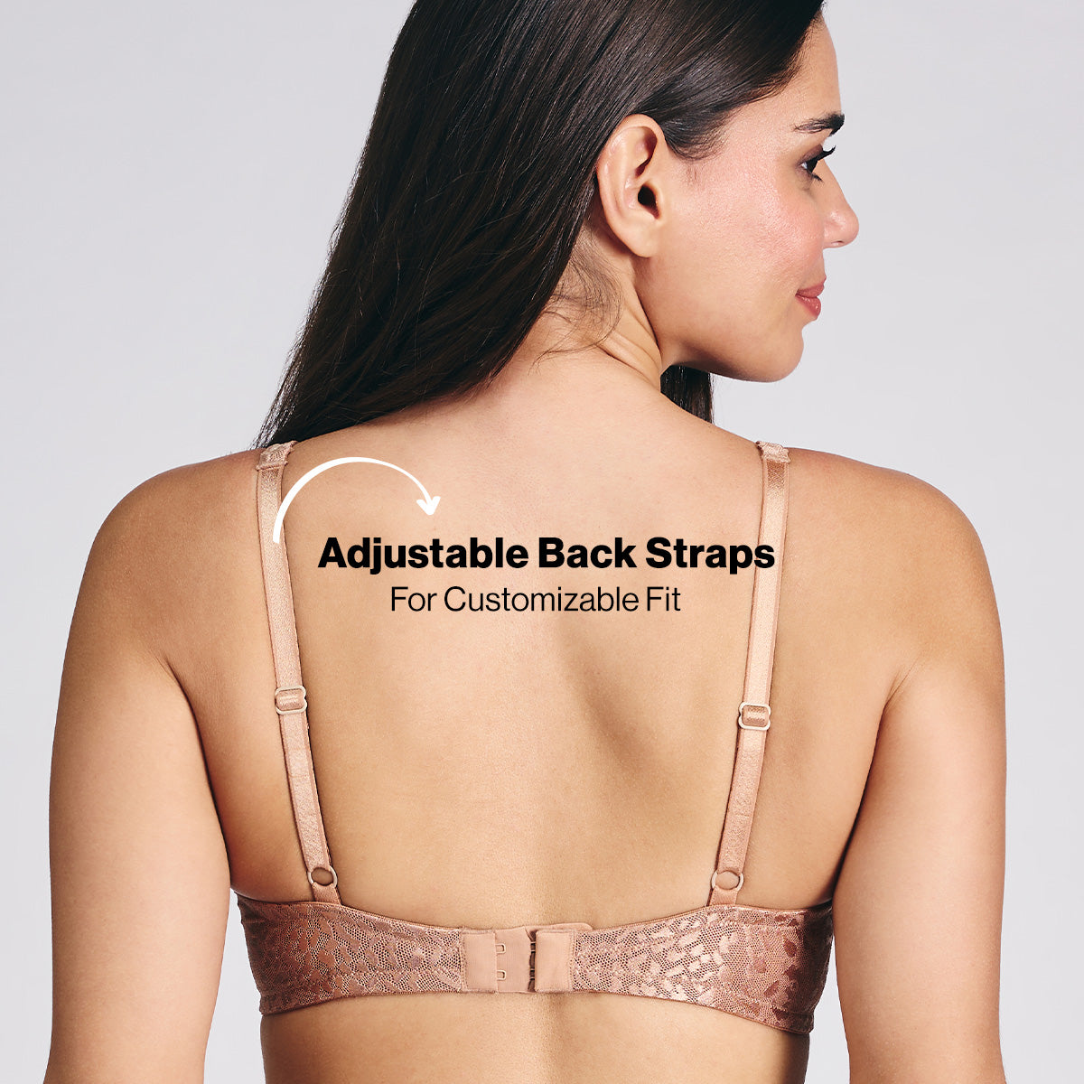 Nykd By Nykaa Luxe Shiny Lace Everyday Non Padded Non-Wired Bra NYB038 Cocoa