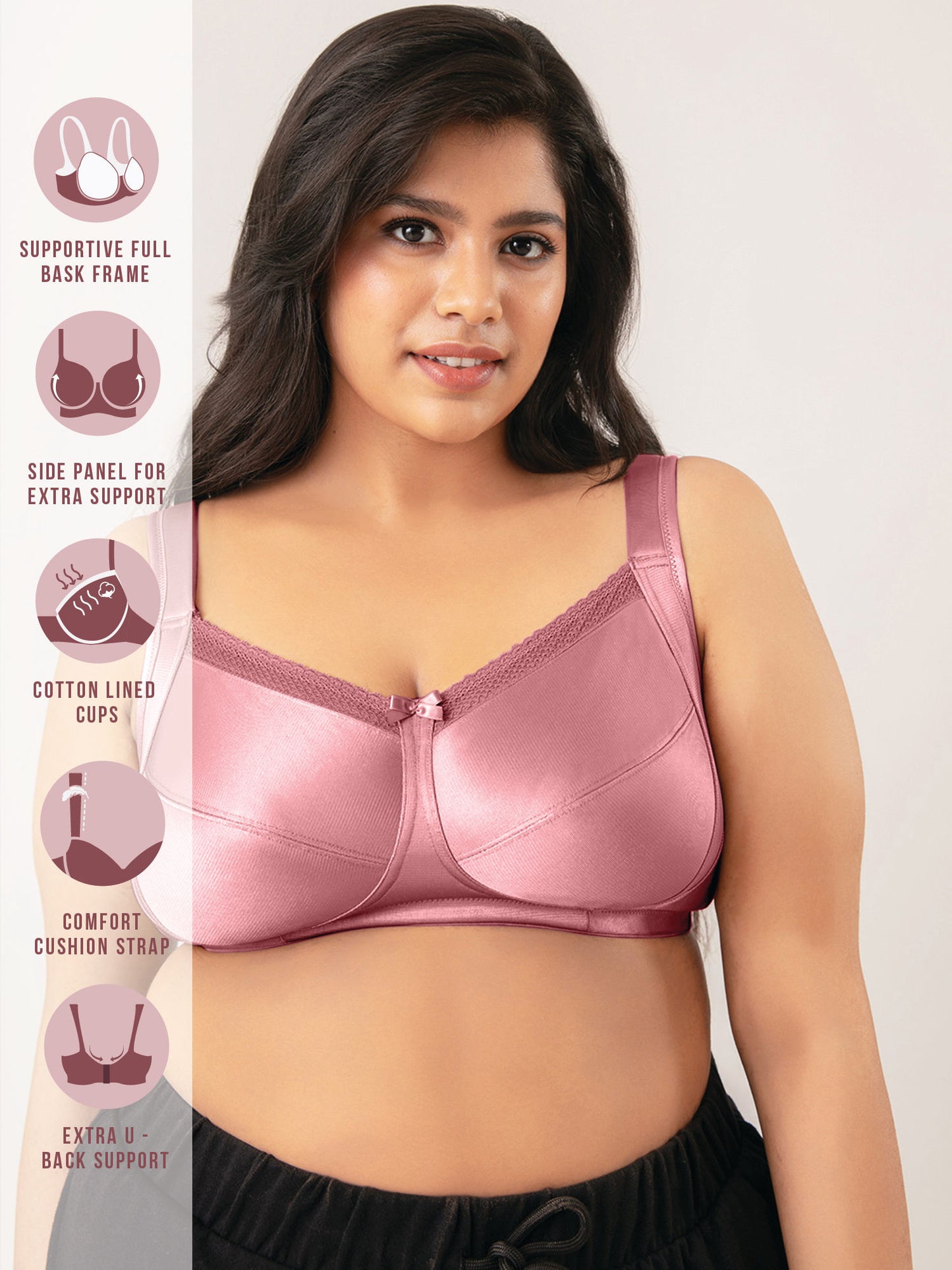 Lift Me Up Bra-NYB042-Mauve