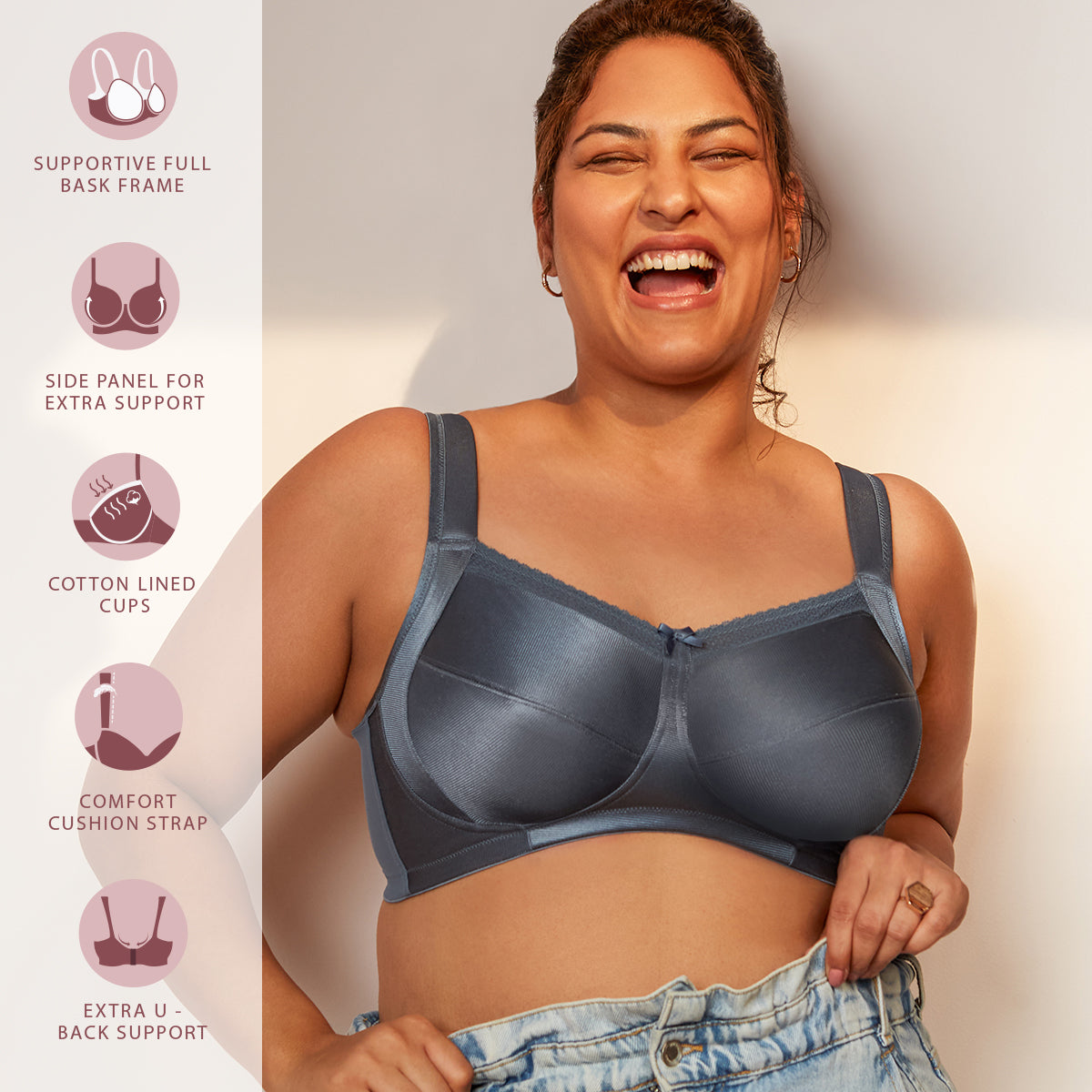 Lift Me Up Bra-NYB042-Light Blue