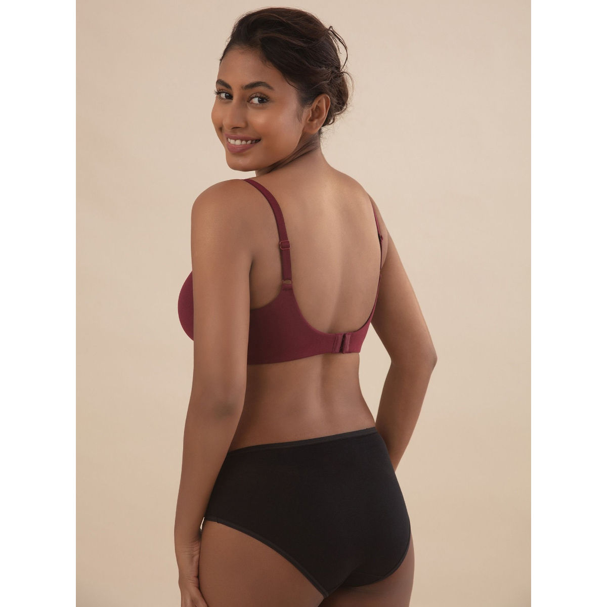 Cups of Joy Wire-free Shaping Bra-NYB094-Maroon