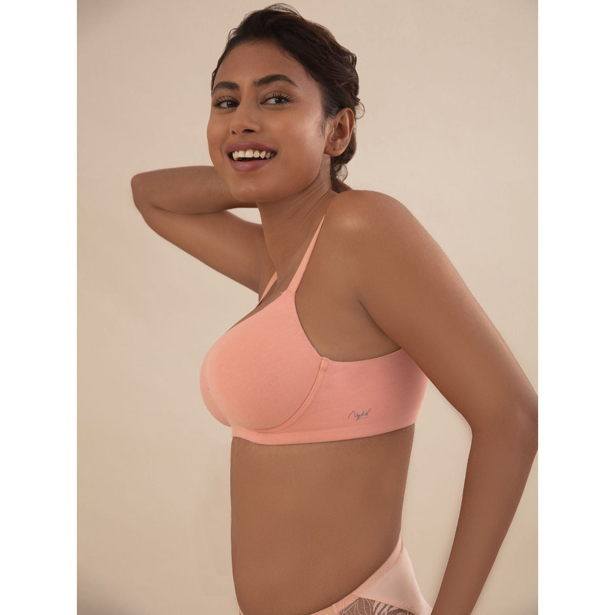 Cups of Joy Wire-free Shaping Bra-NYB094-Peach